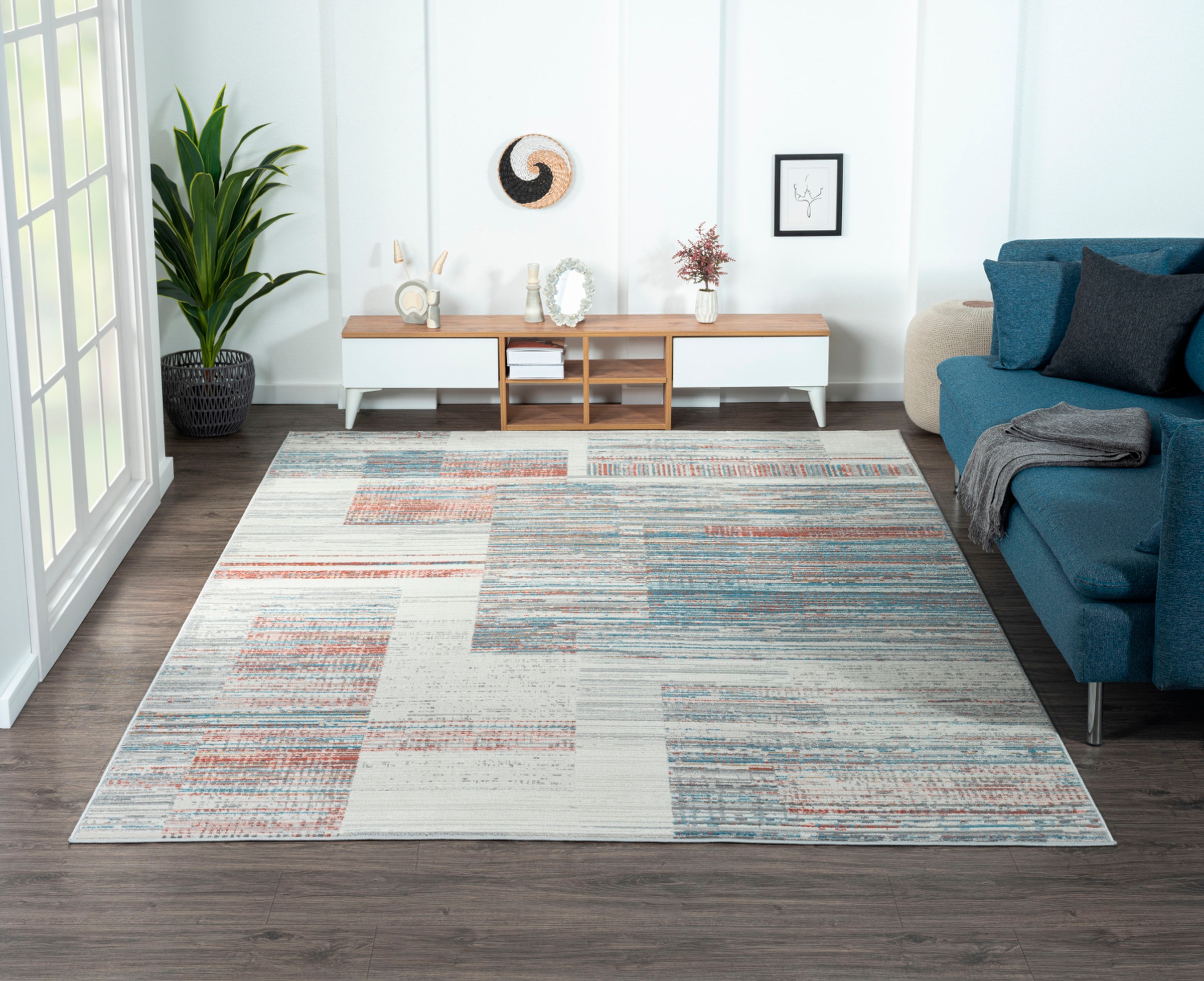 Myflair Möbel & Accessoires Teppich »My Colors«, rechteckig, 8 mm Höhe, Kurzflor, Retro-Design, besonders weich durch Microfaser