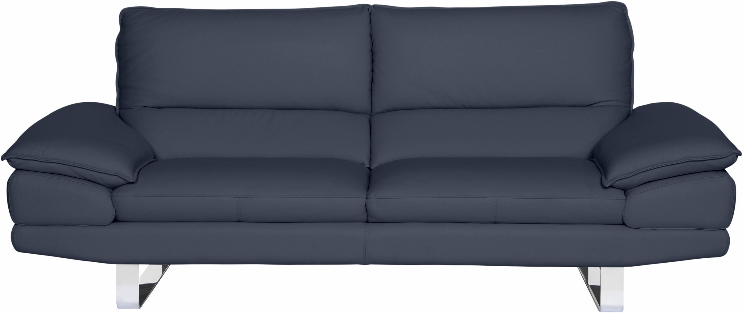 CALIA ITALIA 3-Sitzer »Dave, Sitzkomfort der Extraklasse, tolle Details«, Designsofa auf Kufenfuß, in zwei Lederqualitäten