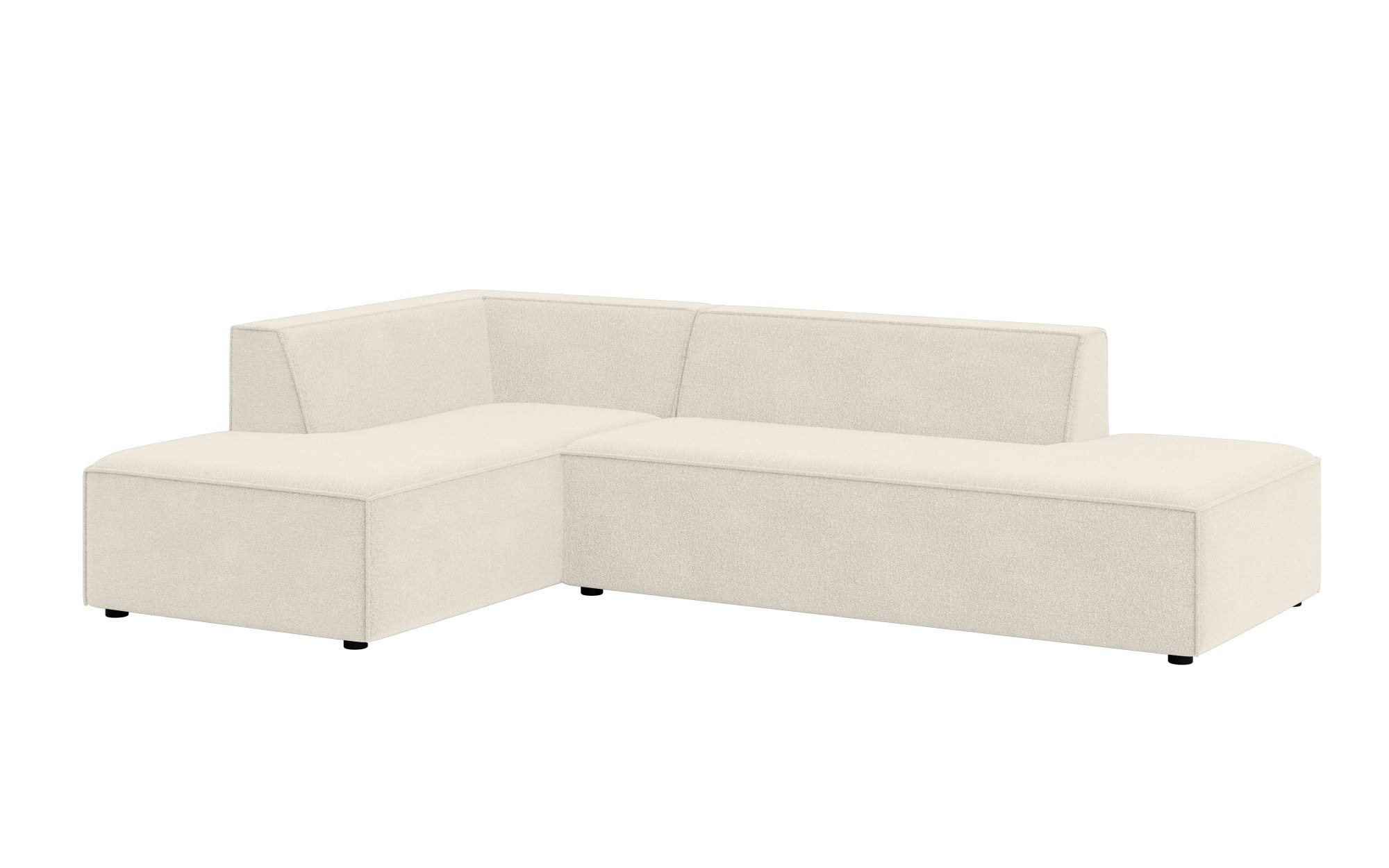 INOSIGN Ecksofa »Ecksofa Cavan mit Ottomane links oder rechts bestellbar«, L-Form mit Wellenunterfederung, Maße B/T/H: 270/180/72 cm