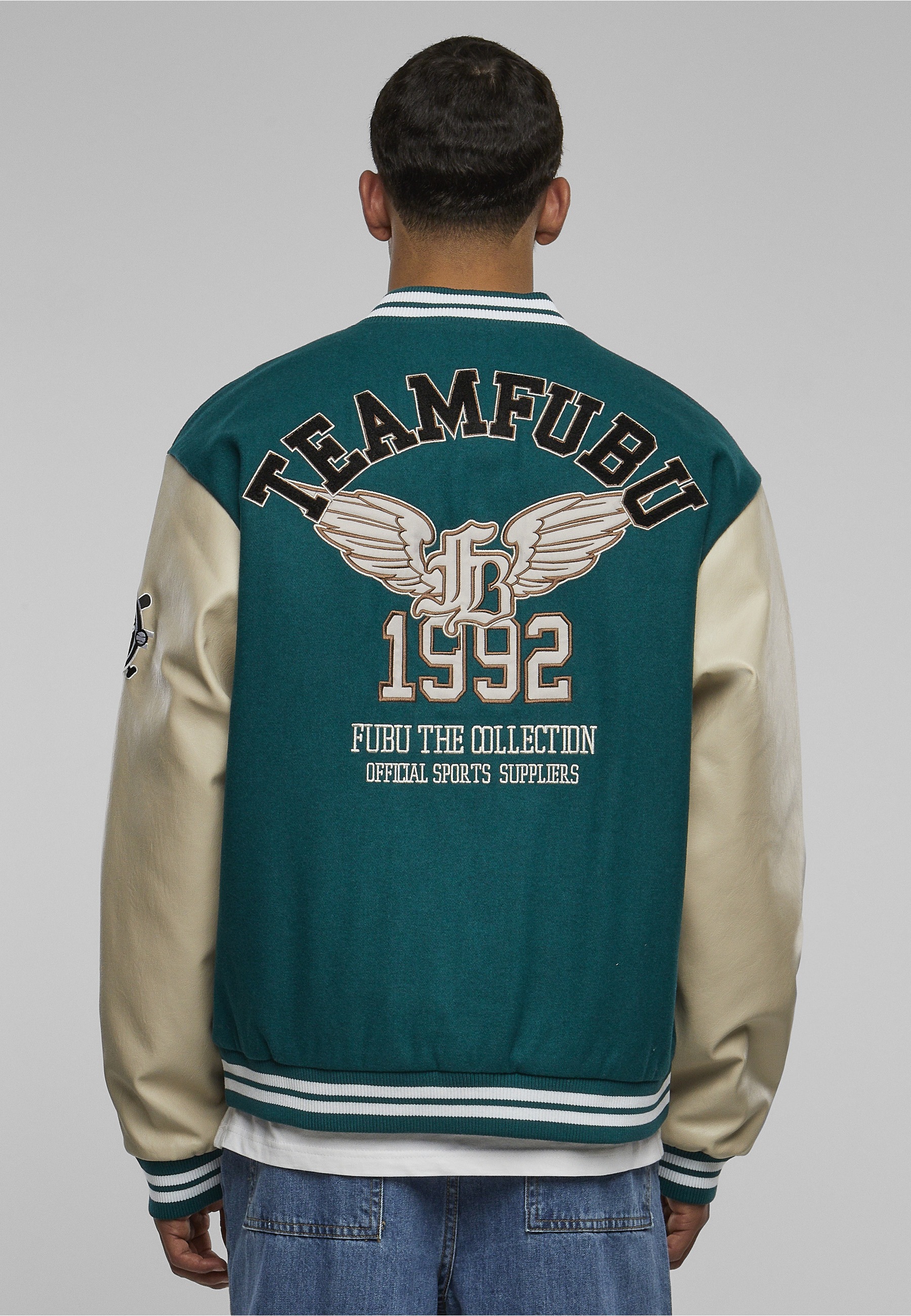 Fubu Bomberjacke »Fubu Herren FM233-009-2 FUBU College Varsity Jacket« 1 Stk. tlg. ohne Kapuze