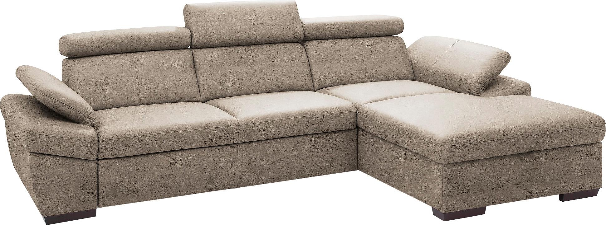 exxpo - sofa fashion Ecksofa "Salerno, Funktionssofa, Breite 280cm, hoher S günstig online kaufen