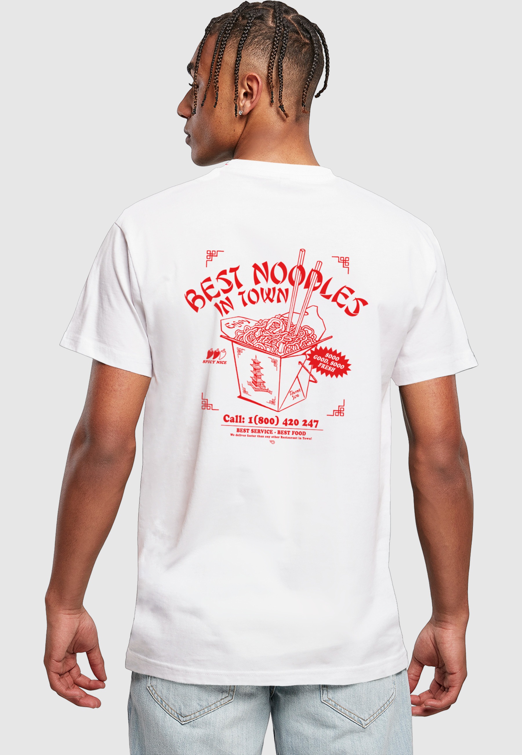 MisterTee T-Shirt »MisterTee Herren Best Noodles Tee« 1 Stk.