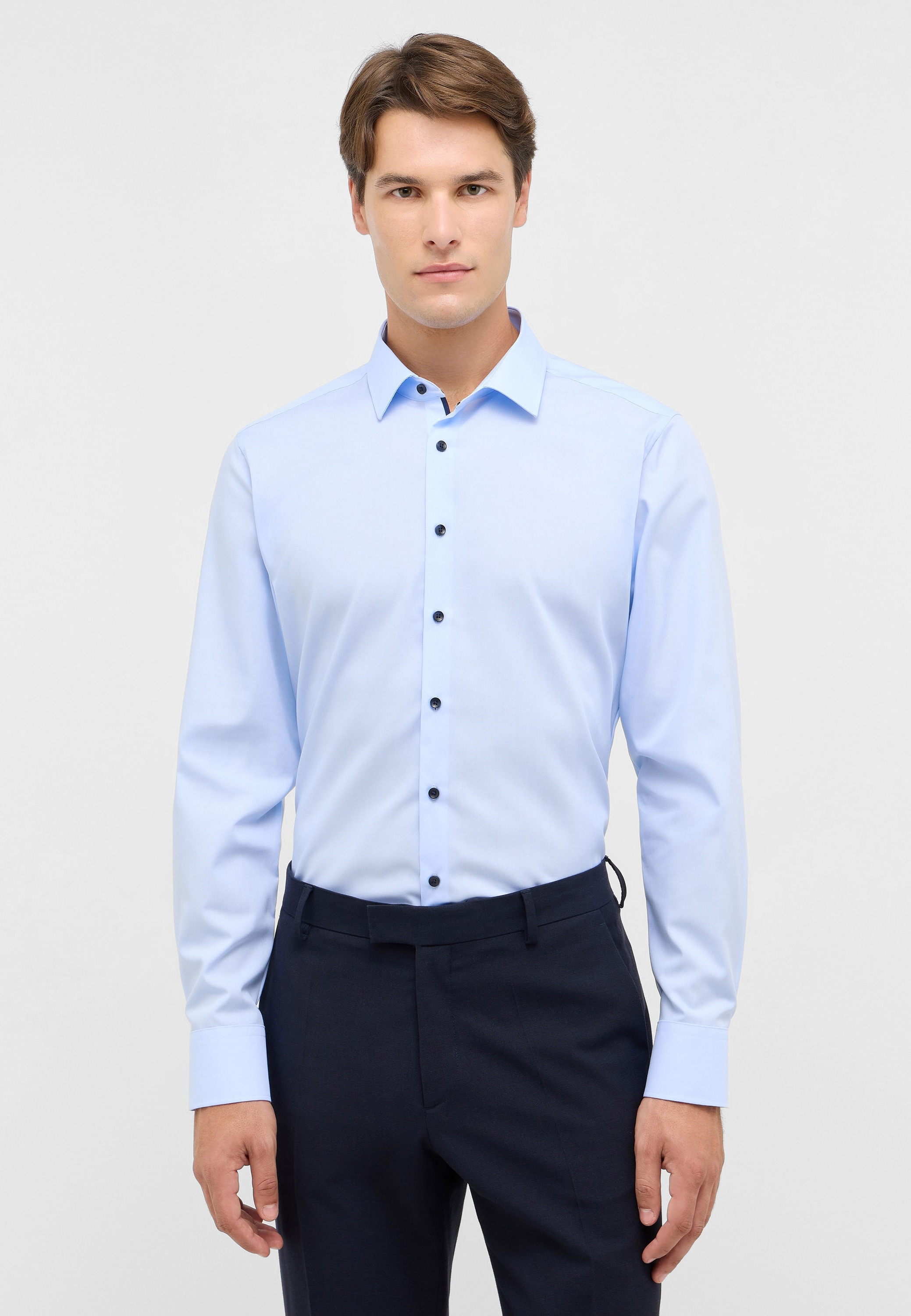 Eterna Langarmhemd "SLIM FIT" NON IRON (bügelfrei) günstig online kaufen