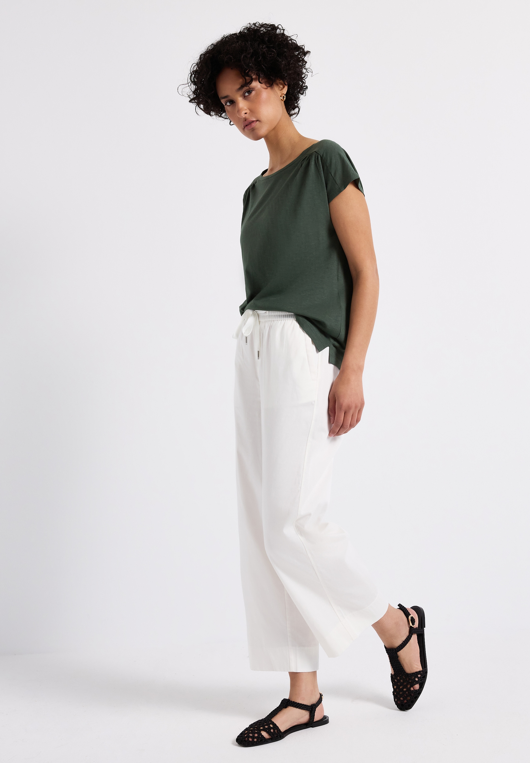 STREET ONE Shirttop, mit Raffung