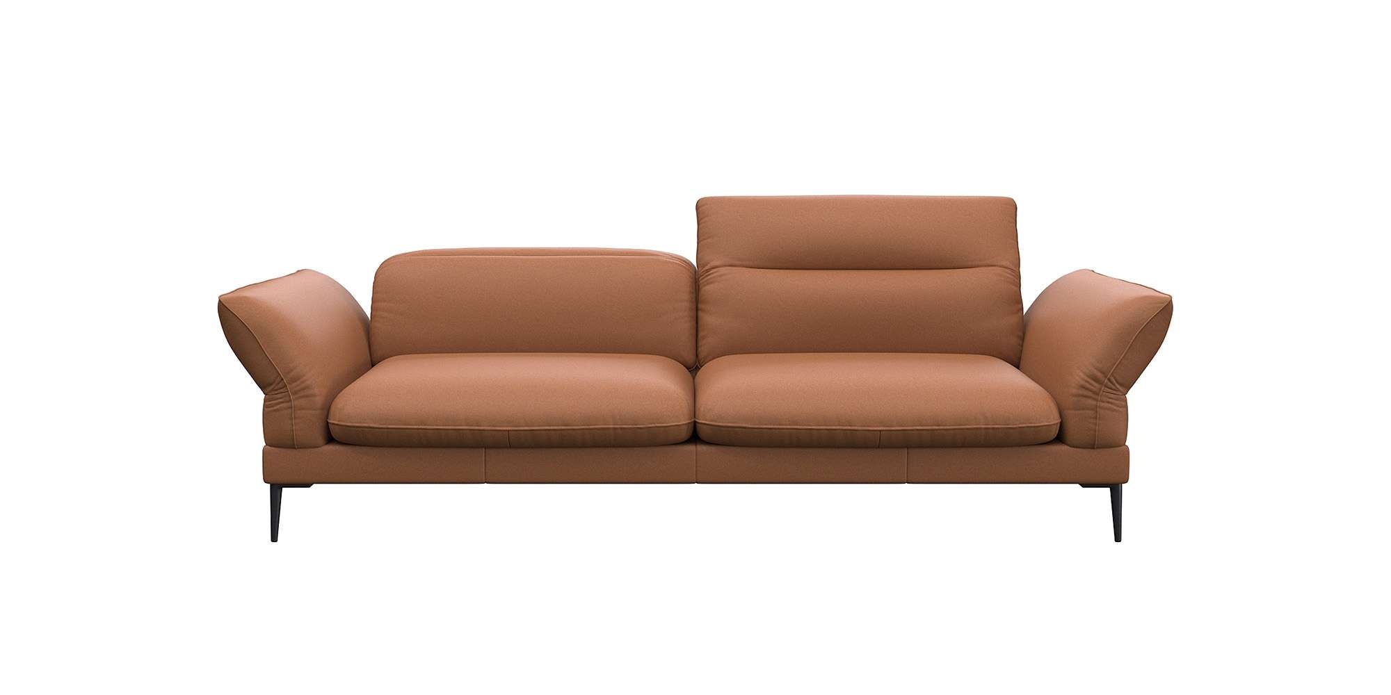 FLEXLUX 3-Sitzer »Salino, Funktionssofa, Relaxsofa«, Sofa mit Arm- und Kopfteil-Verstellungen, Kaltschaum & Stahl-Wellen