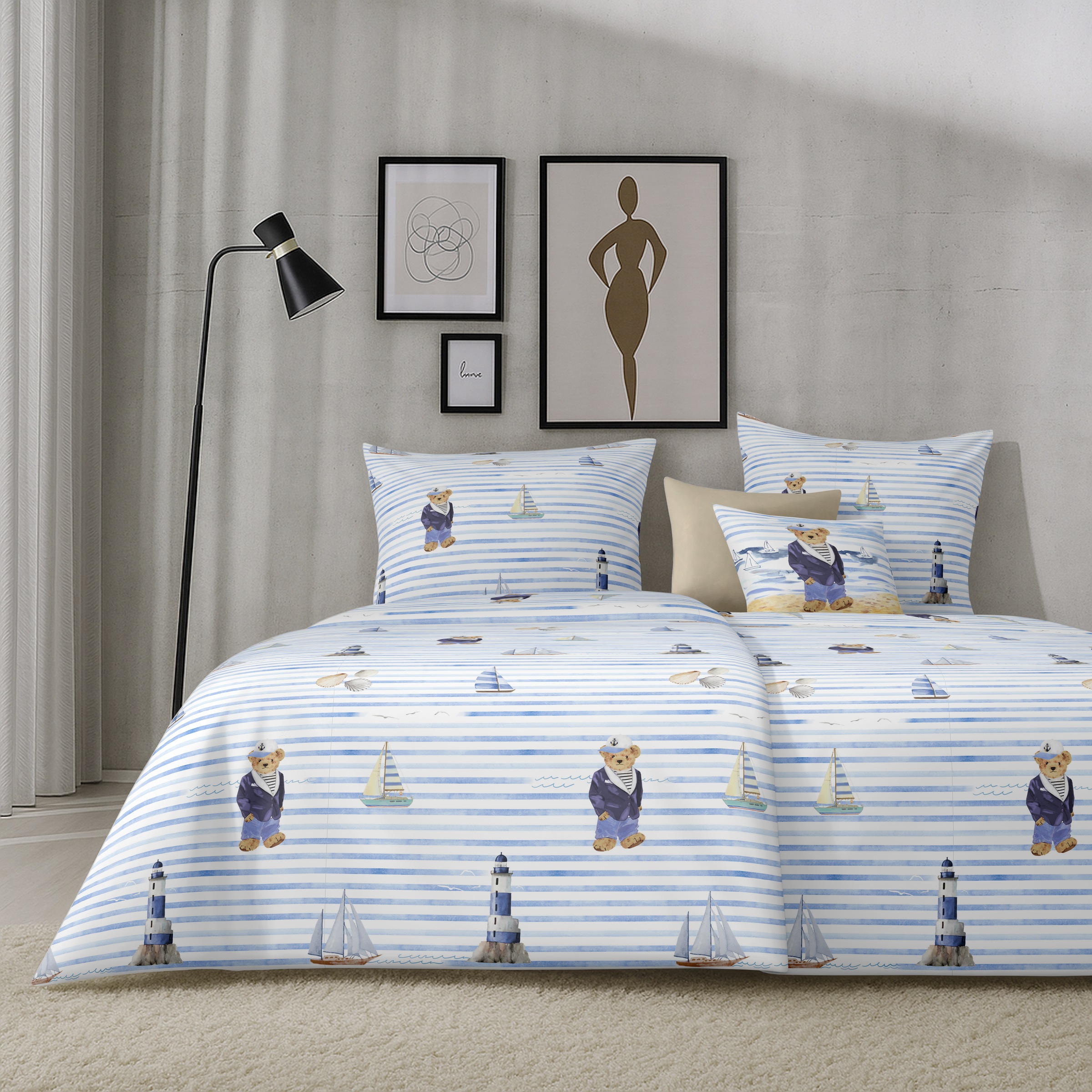 APELT Bettwäsche "Knut GOTS" 2 tlg. Bettwäsche-Set mit Reißverschluss, Baum günstig online kaufen