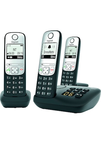 Gigaset Schnurloses DECT-Telefon »A690A Trio« ...