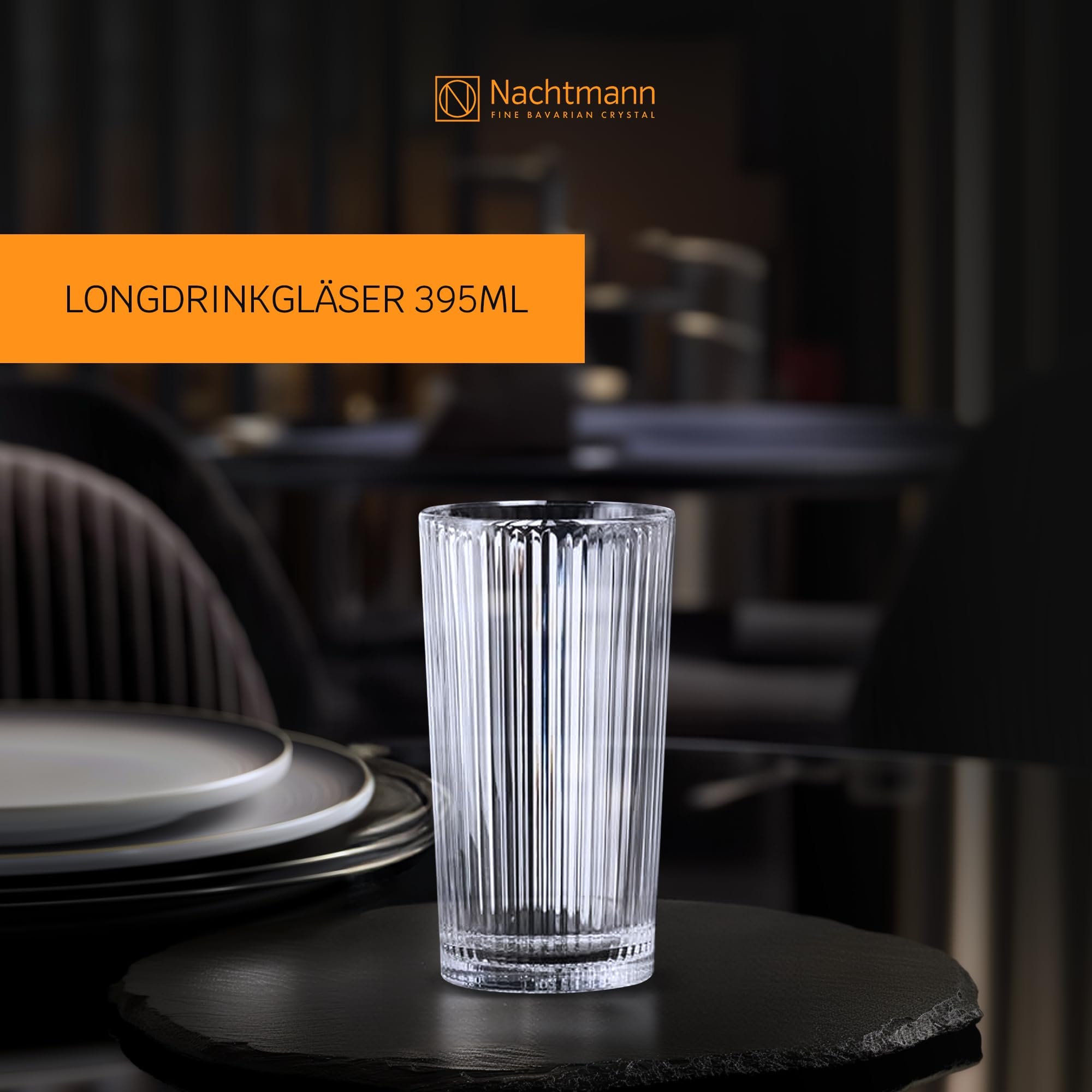Nachtmann Longdrinkglas »Longdrinkgläser Aperitivo 395 ml 2er Set transparent«