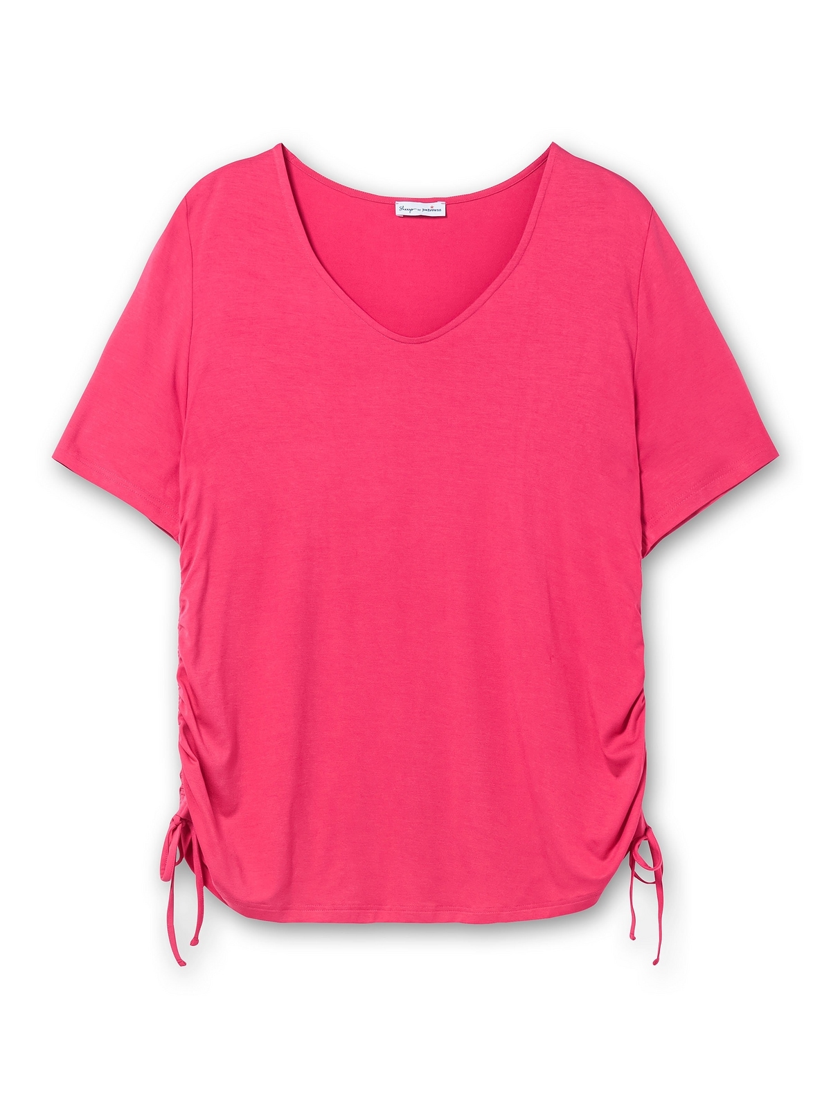 sheego by Joe Browns T-Shirt »Große Größen«, mit seitlichem Tunnelzug und längerem Halbarm