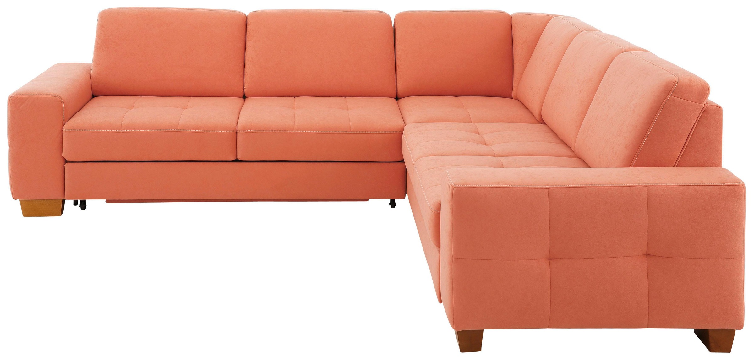 OTTO home Ecksofa "Puccini L-Form" mit Federkern, Sitztiefenverstellung, Kontrastnaht