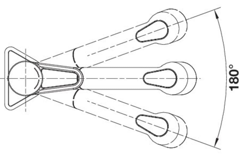 Blanco Küchenarmatur »BLANCOWEGA-S II« mit herausziehbare Zweistrahlbrause, Auslauf 180° schwenkbar