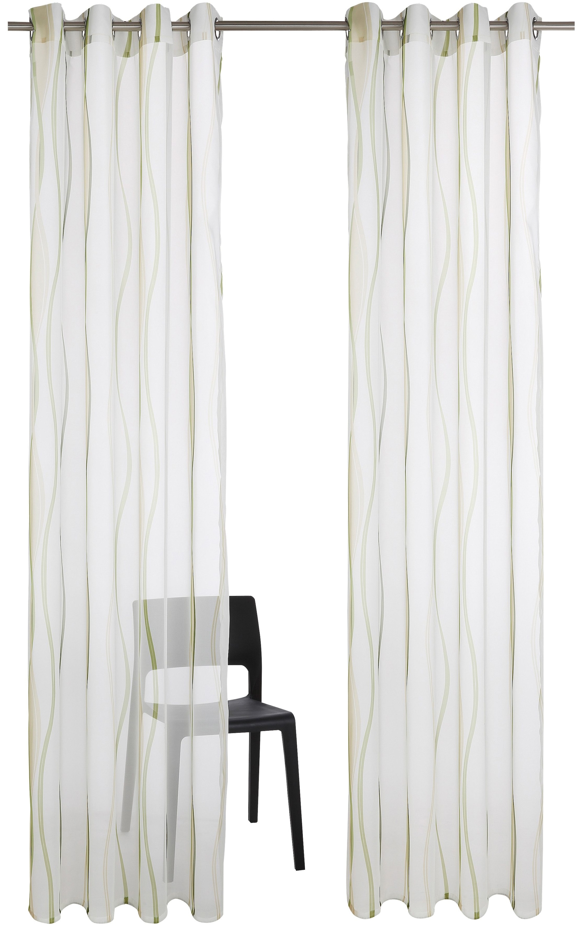 my home transparent, »Dimona«, Gardine BAUR Voile, (2 Wellen Set, Polyester, | St.), 2-er