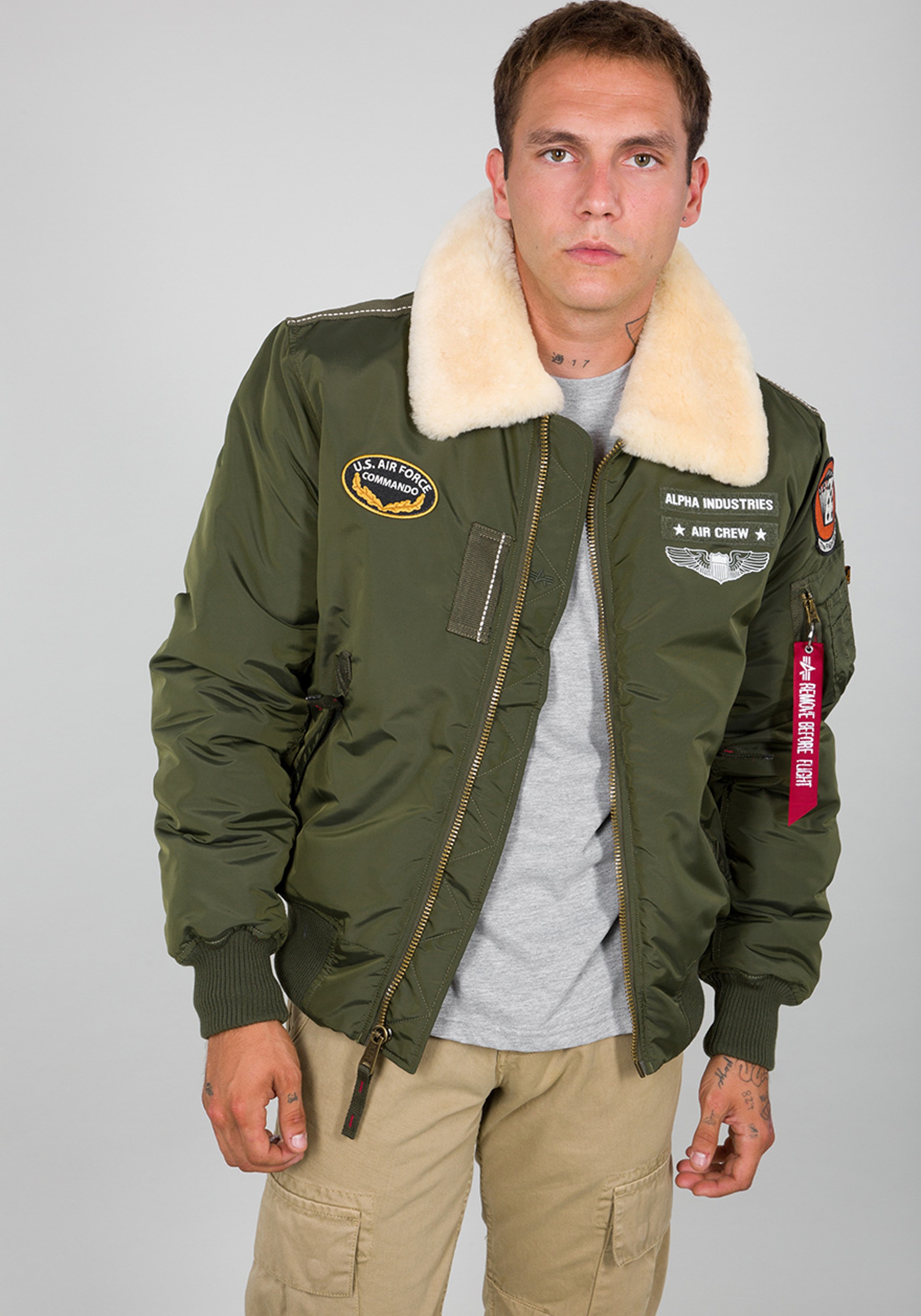 Alpha Industries Bomberjacke "Alpha Industries Men - Bomber Jackets Injector III Air Force"