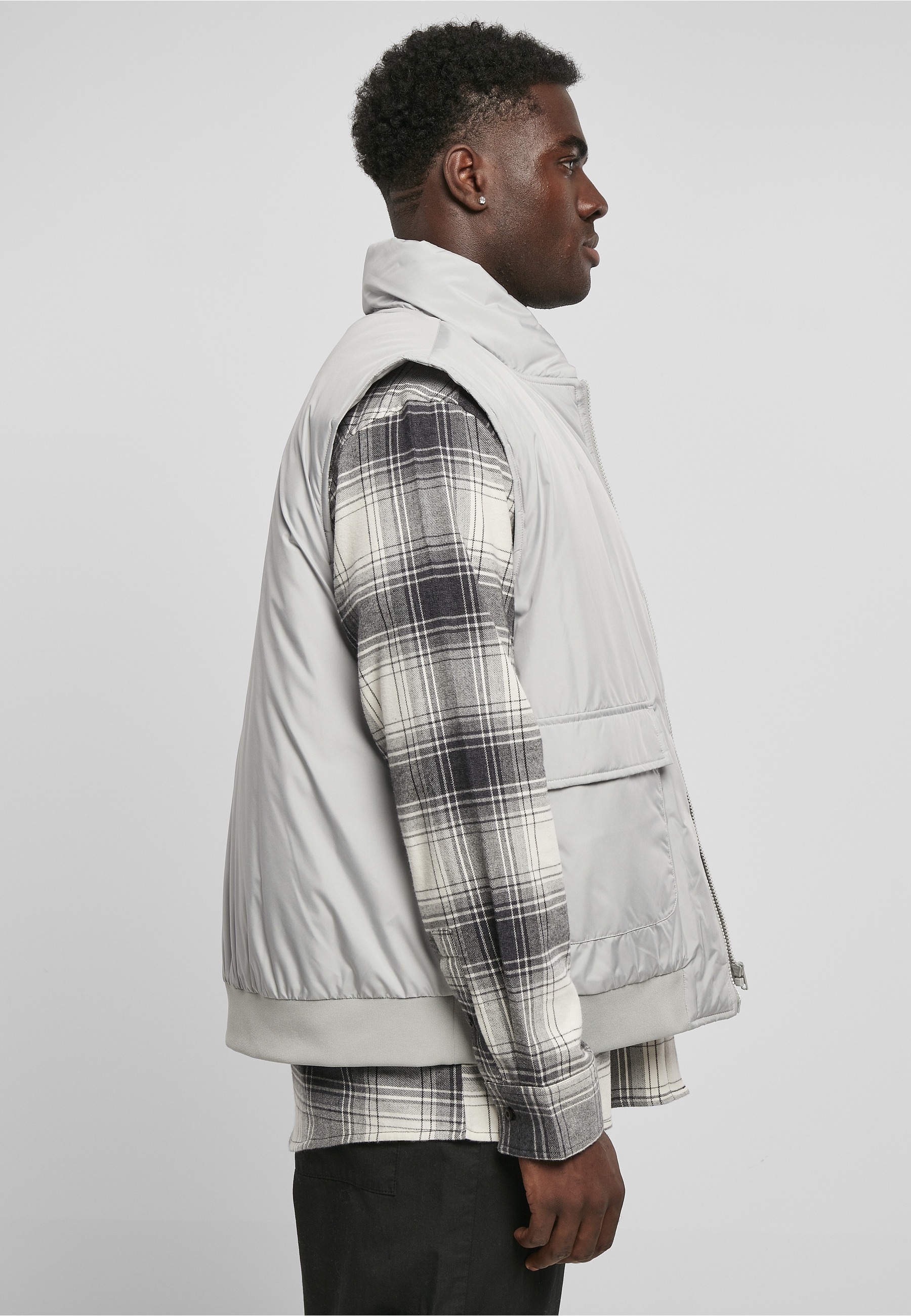 URBAN CLASSICS Jerseyweste »Urban Classics Herren Clean Puffer Vest« 1
