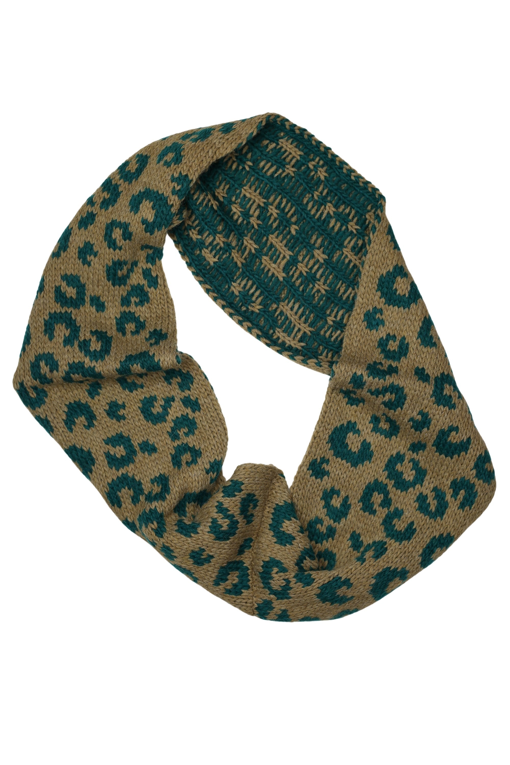 COLLEZIONE ALESSANDRO Modeschal »Luisa«, Loop mit Leoprint