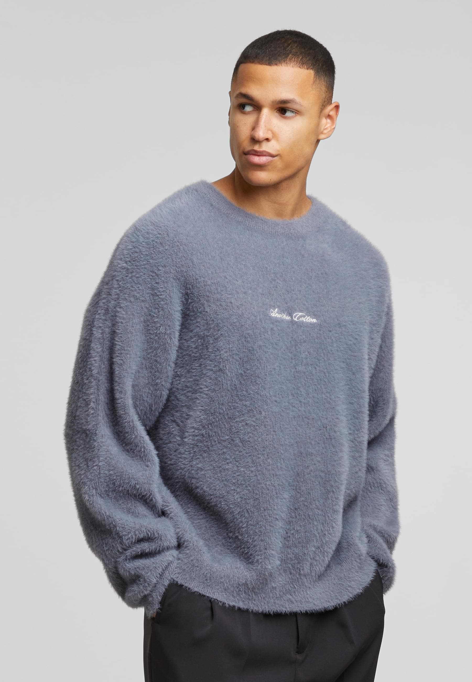 Another Cotton Lab Rundhalspullover »Another Cotton Lab Chest Logo Sweater«, (1 tlg.)