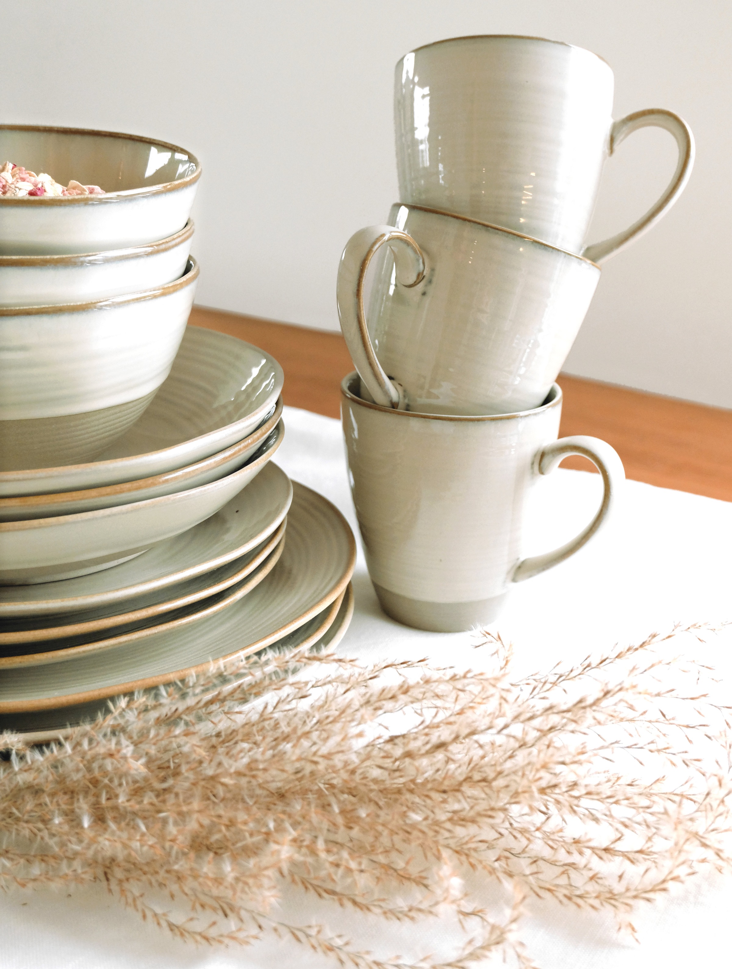 MÄSER Frühstücks-Geschirrset »NOTTINGHAM, Geschirr-Set, Keramik«