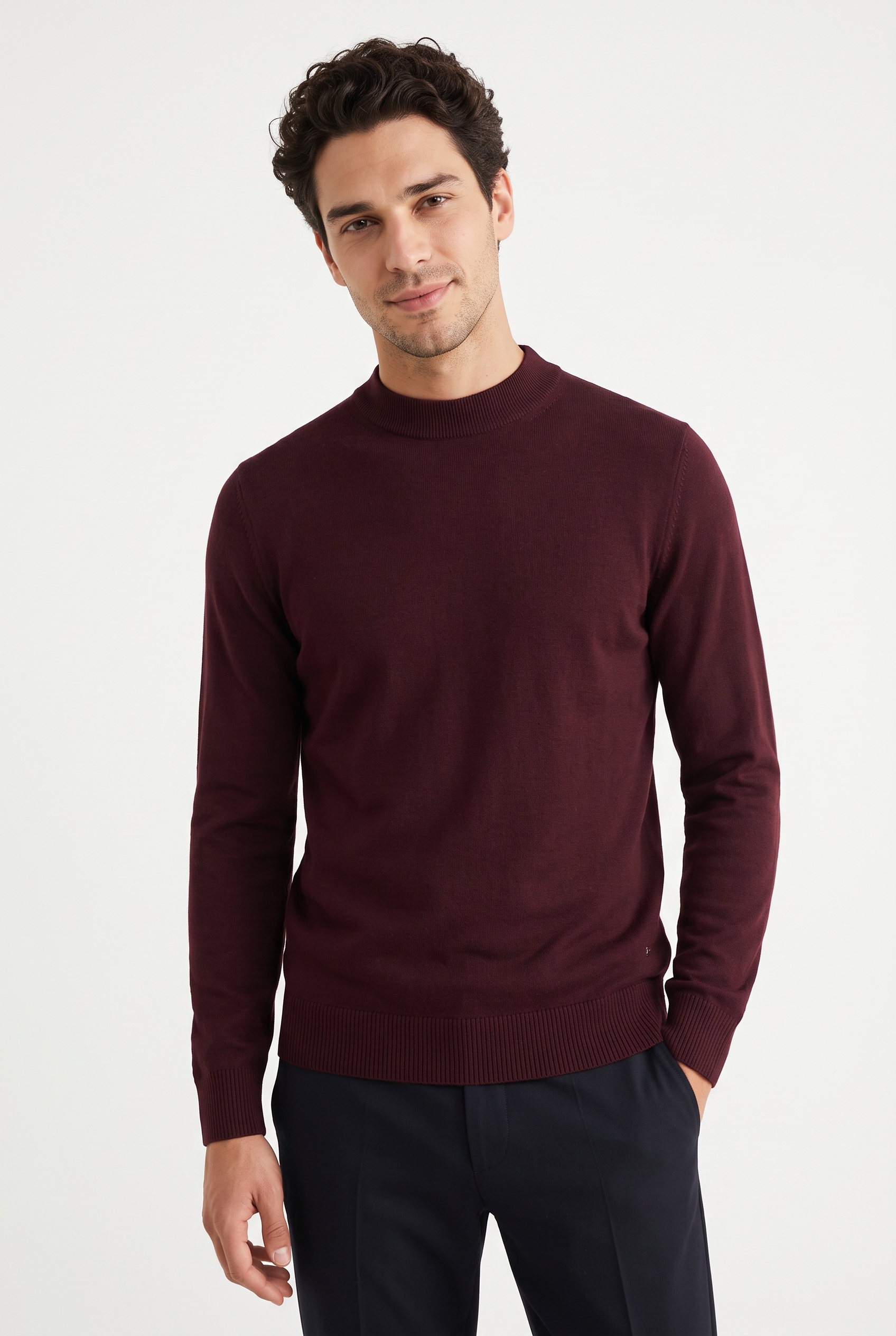 JOOP Strickpullover "Davide Schurwolle Premium Strick" aus edler Wolle