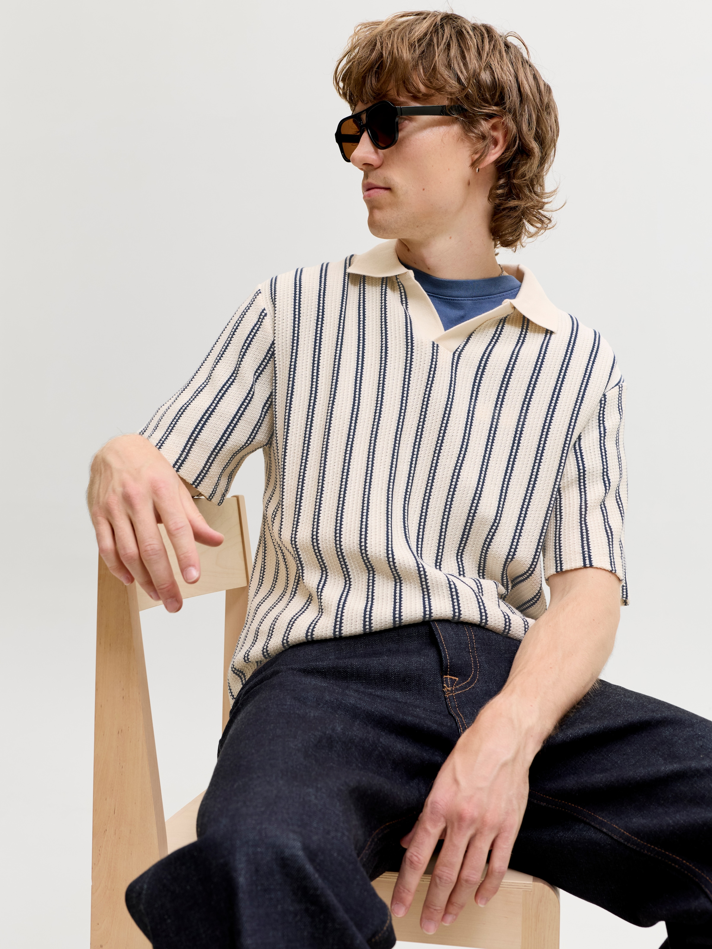 Jack & Jones Poloshirt »JPRBLUHARRY SS SPLIT NECK POLO SN« Baumwollmischung, regular fit