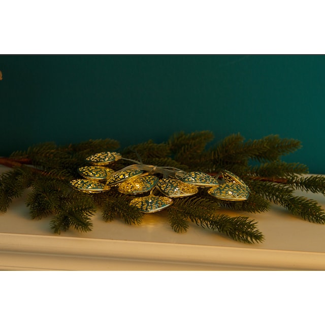 Myflair Möbel & Accessoires LED-Lichterkette »Weihnachtsdeko«, mit 10 LEDs,  in Herzform mit Ornamenten, Länge ca. 180 cm bestellen | BAUR