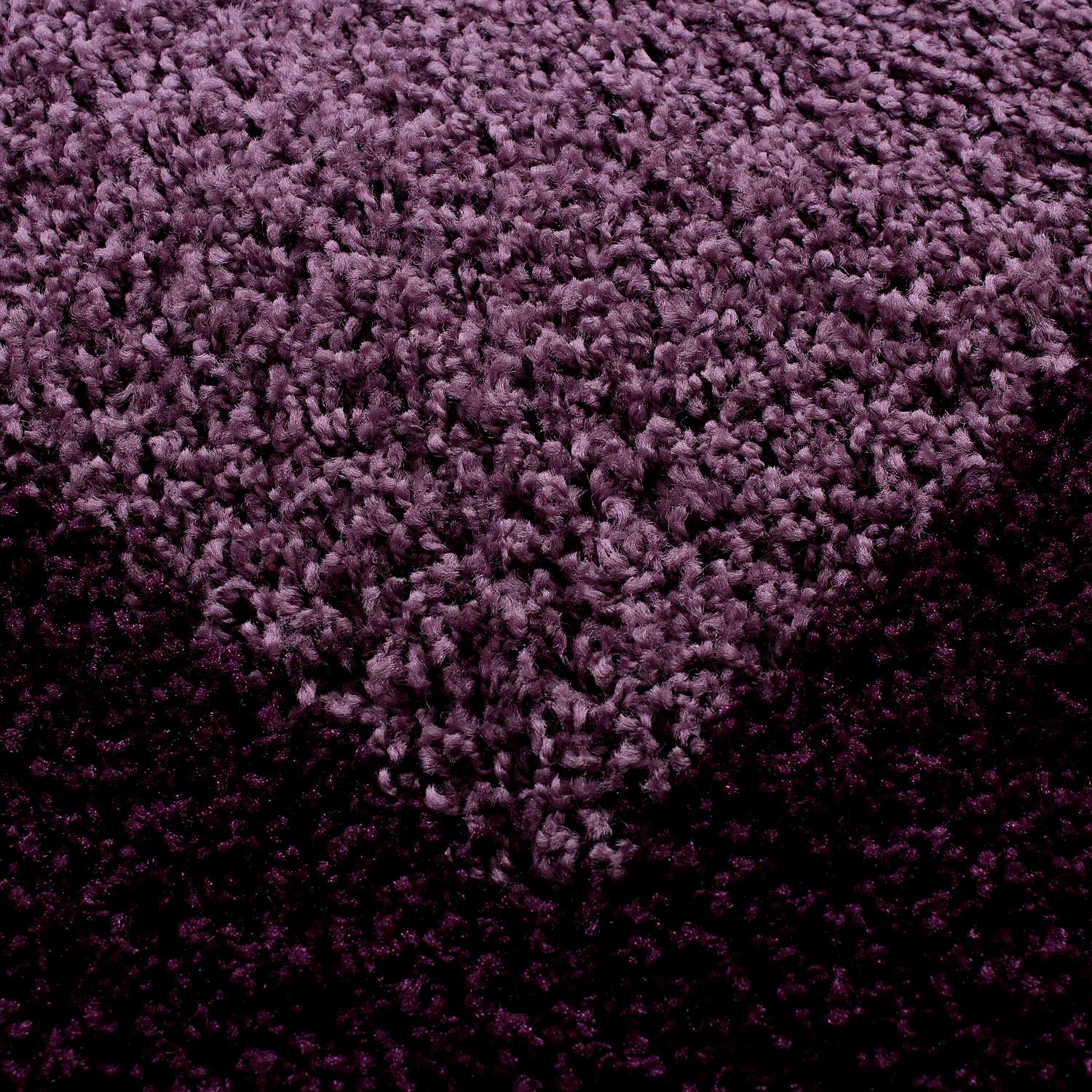 Hochflor-Teppich AYYILDIZ TEPPICHE "Life Shaggy 1503" Gr. 8, lila, B:300cm H:30mm L:400cm, Kunstfaser, Teppiche, als Läufer und in rund erhältlich, Shaggy, Langflor, Wohnzimmer 3