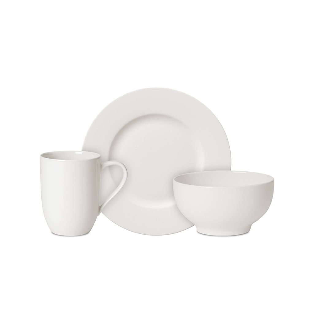 VILLEROY & BOCH Geschirr-Set "Frühstücks-Set For Me 6er Set weiß", weiß, Geschirr-Sets