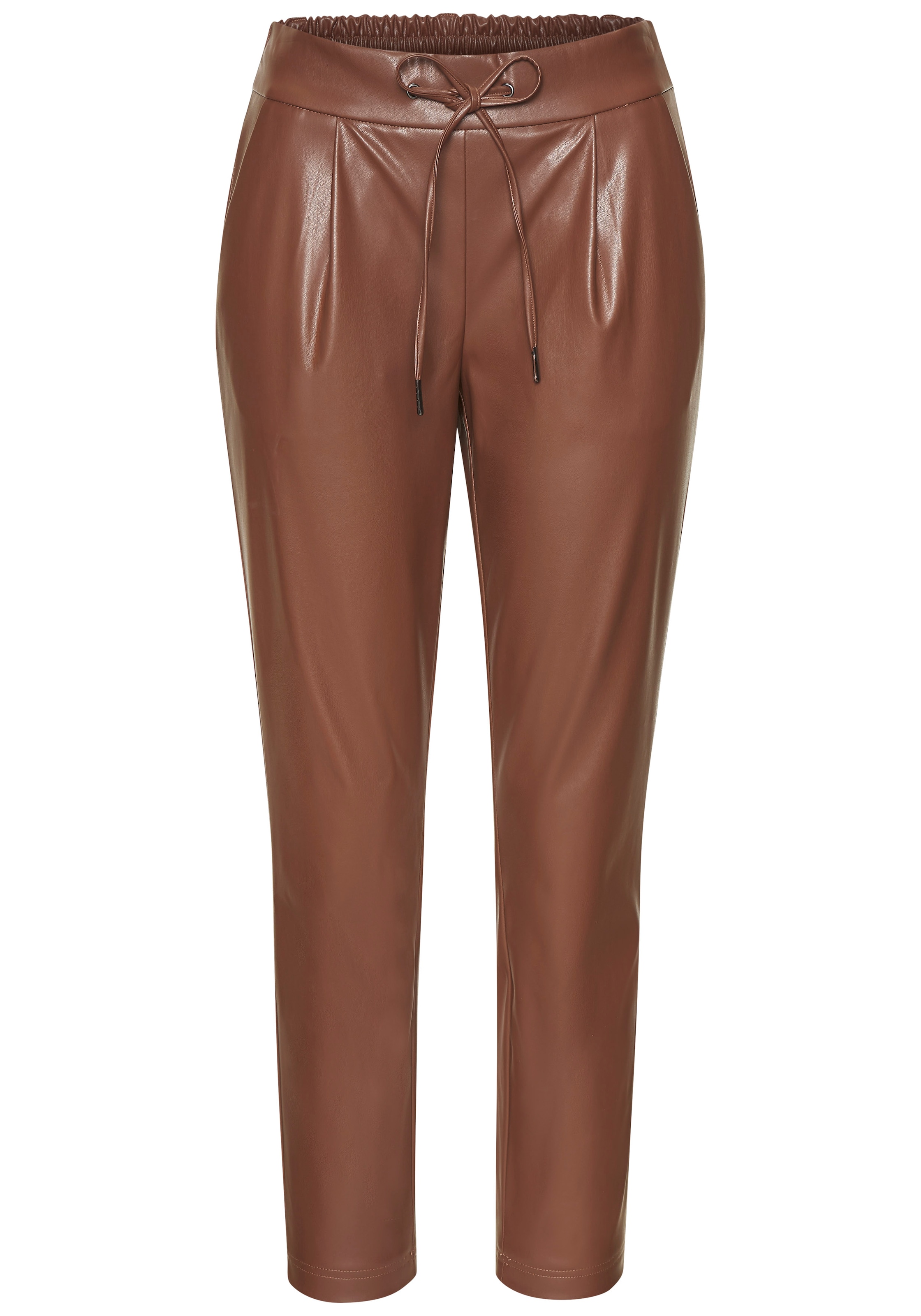 LASCANA Schlupfhose, aus Lederimitat, bequeme Stoffhose, elegant-chic günstig online kaufen
