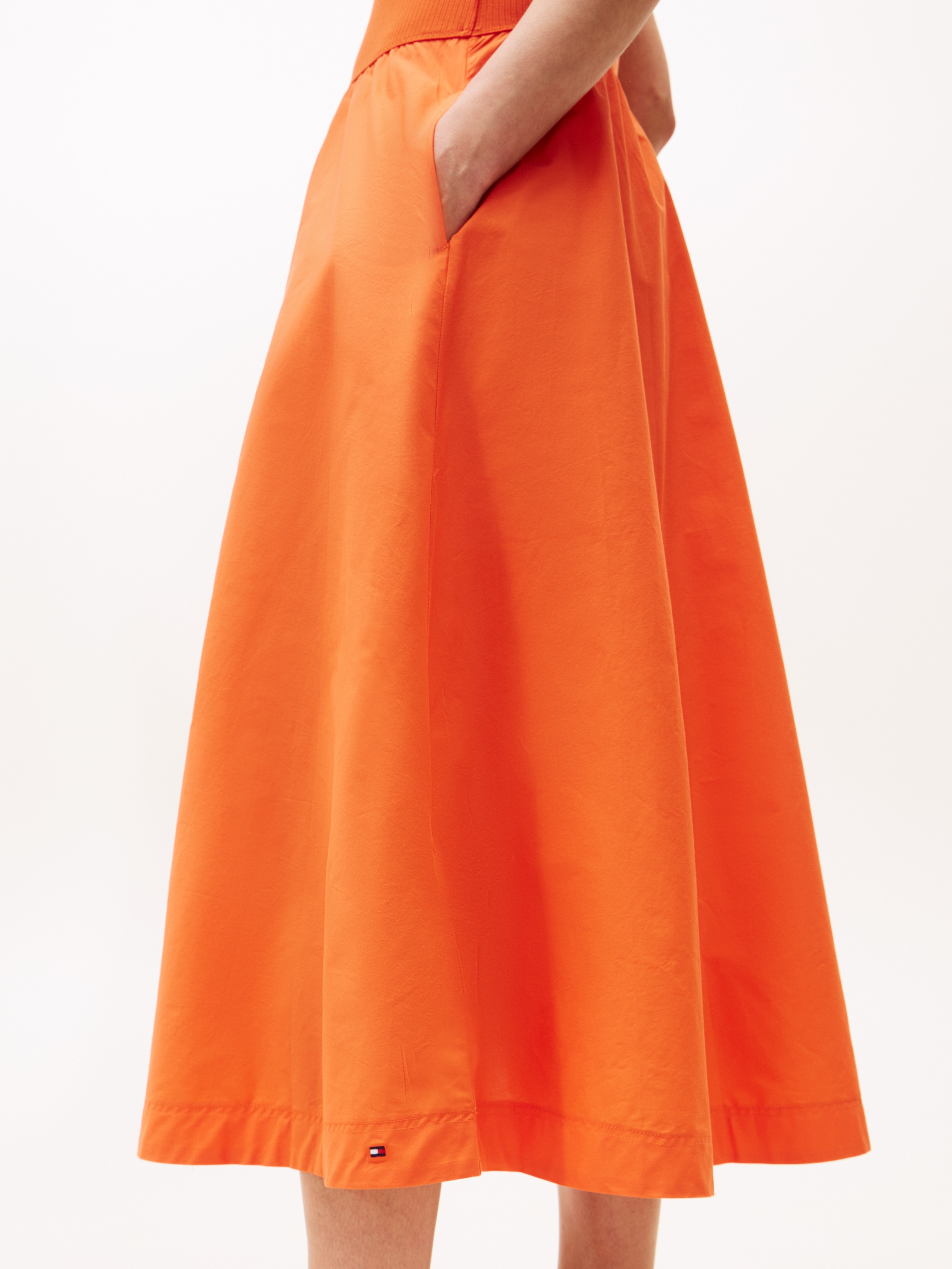 Tommy Hilfiger A-Linien-Kleid "5X2 RIB MIDI MIX F&F DRS" günstig online kaufen
