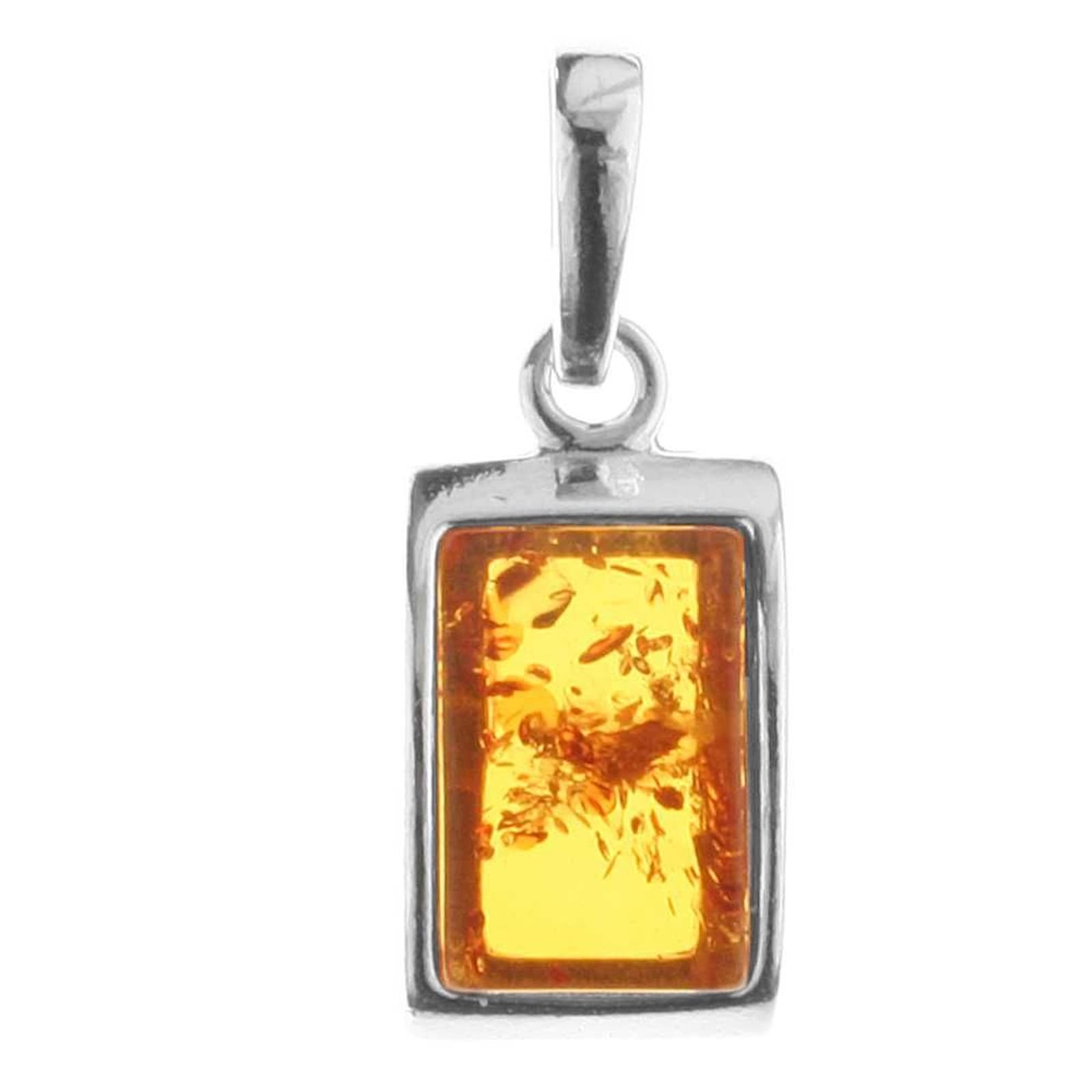 OSTSEE-SCHMUCK Damen Kettenanhänger "Ostsee-Schmuck Anhänger Stefania Anhänger Stefania", 26 x 10mm, Silber 925 (Sterlingsilber), 2,1 g, weiß, Silber