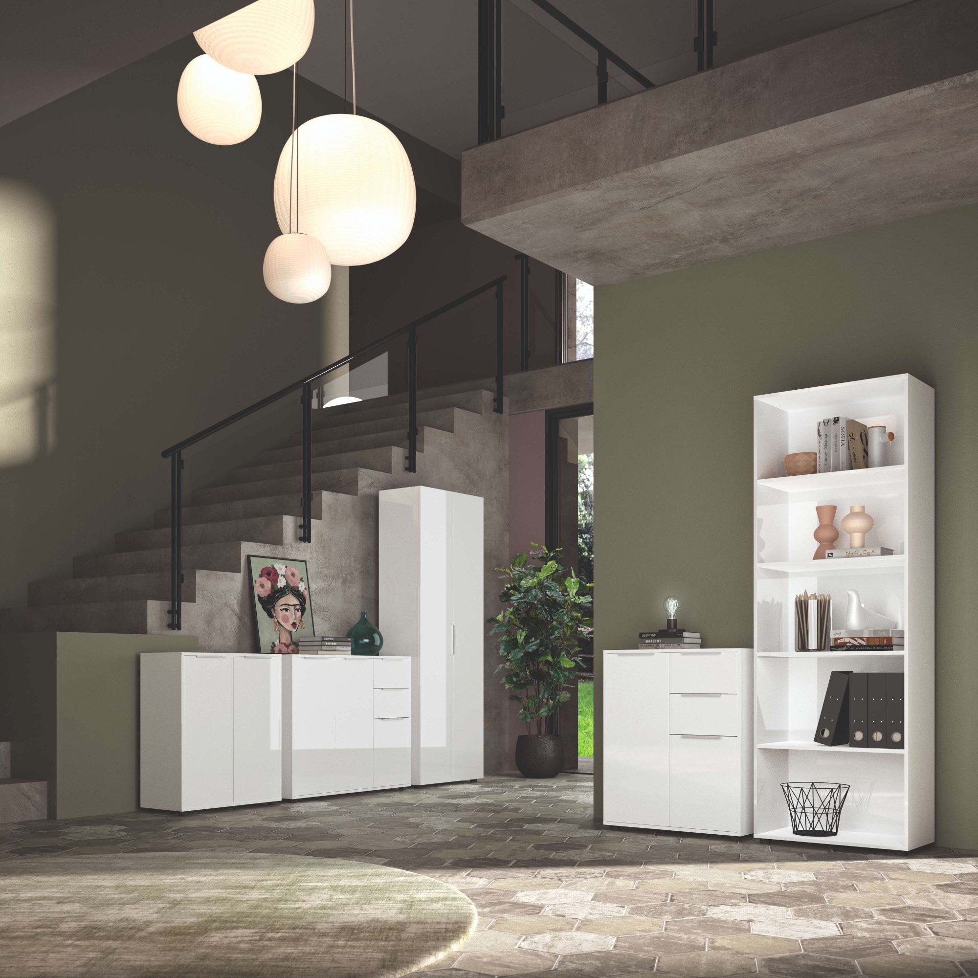 Composad Aktenschrank »Espresso,Archivschrank, Aktenschrank, Mehrzweckschrank«, (1 St.), mit 2 Türen und 2 Einlegeboden innen