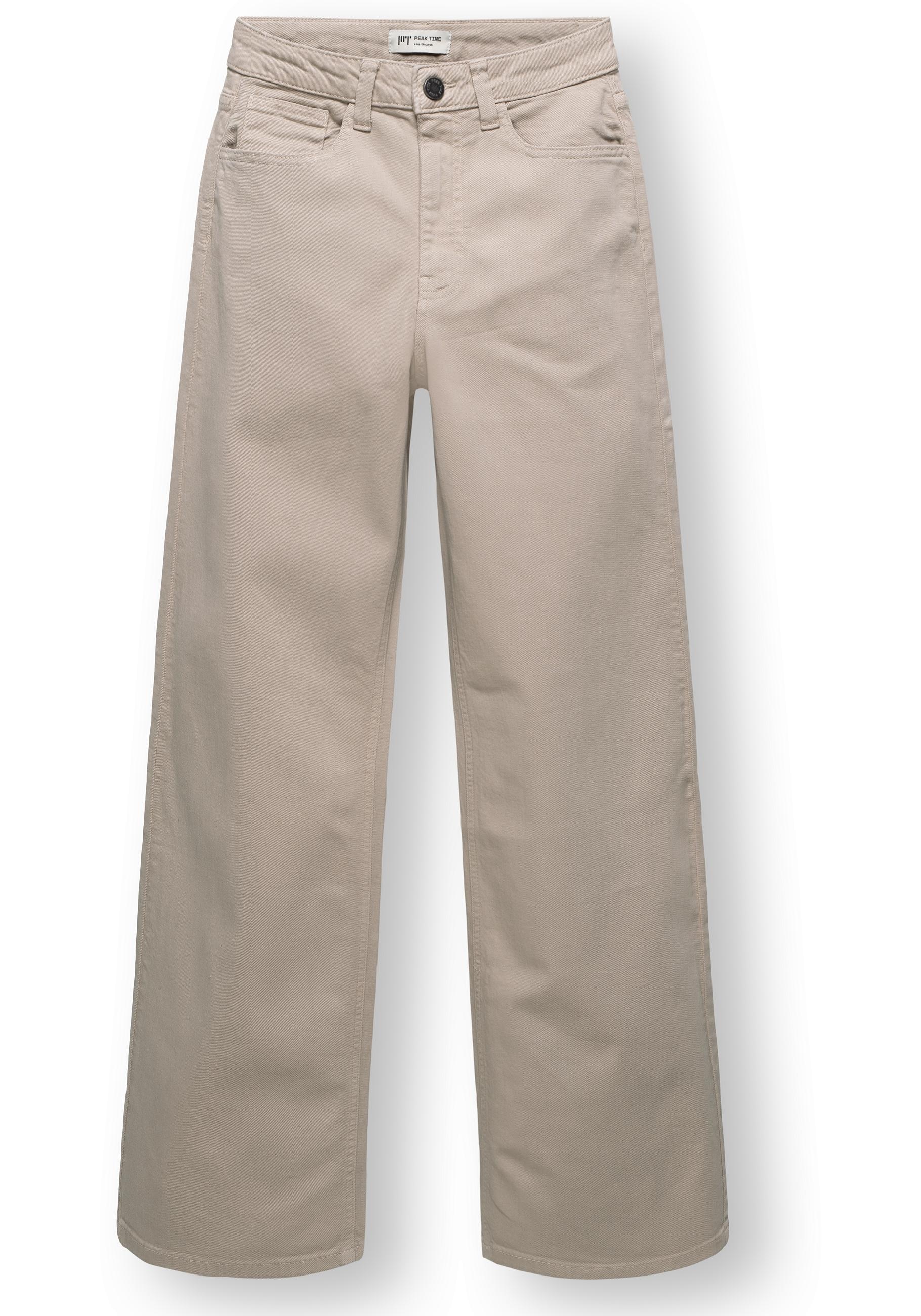 PEAK TIME Chinohose »Cyrele«  Lange Wide-Leg-Hose mit Bio-Baumwolle