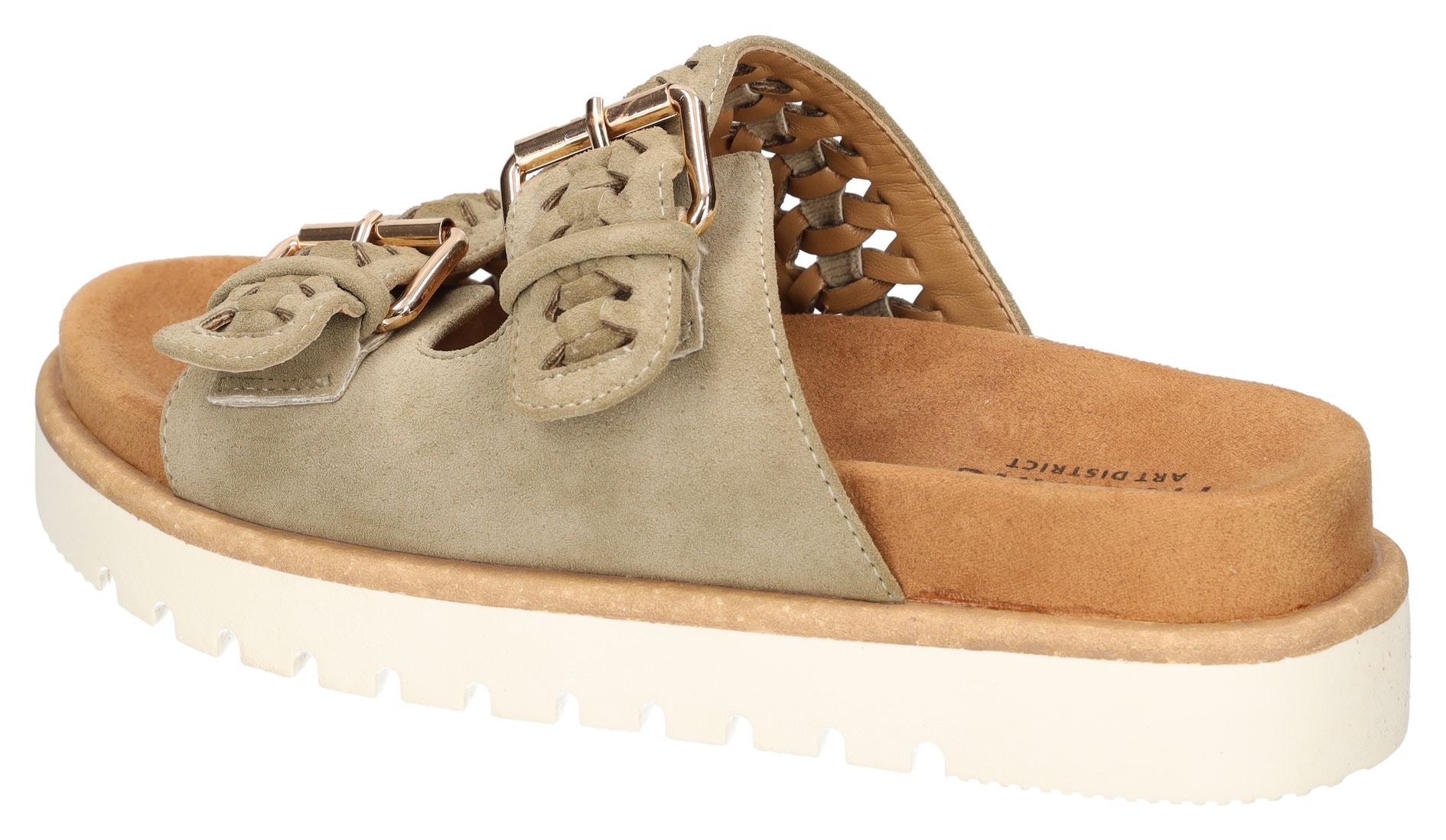 Mustang Shoes Pantolette, Sandale, Plateausandale, Pool Slides mit komfortablem Tieffußbett