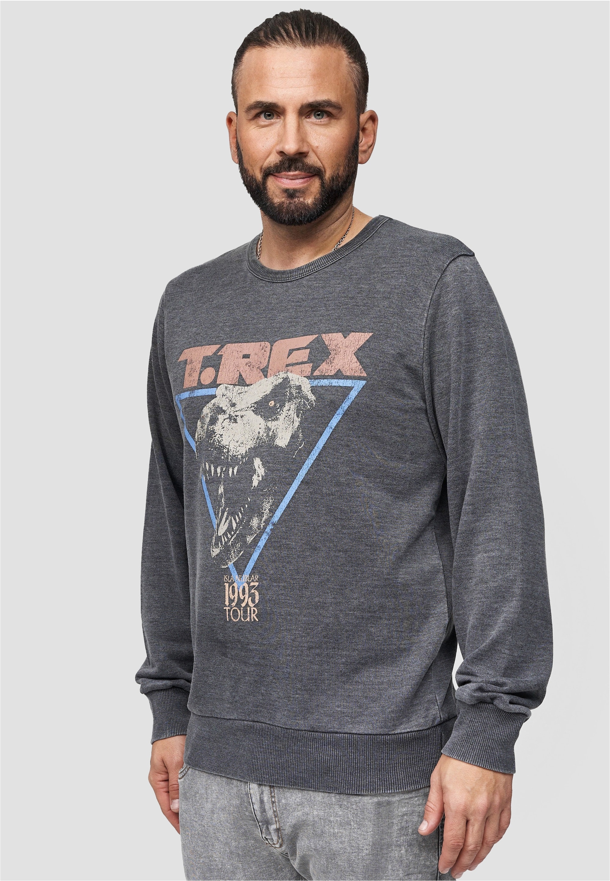 Recovered Sweatshirt "Jurassic Park T-Rex 1993", mit coolem Jurassic Park-P günstig online kaufen