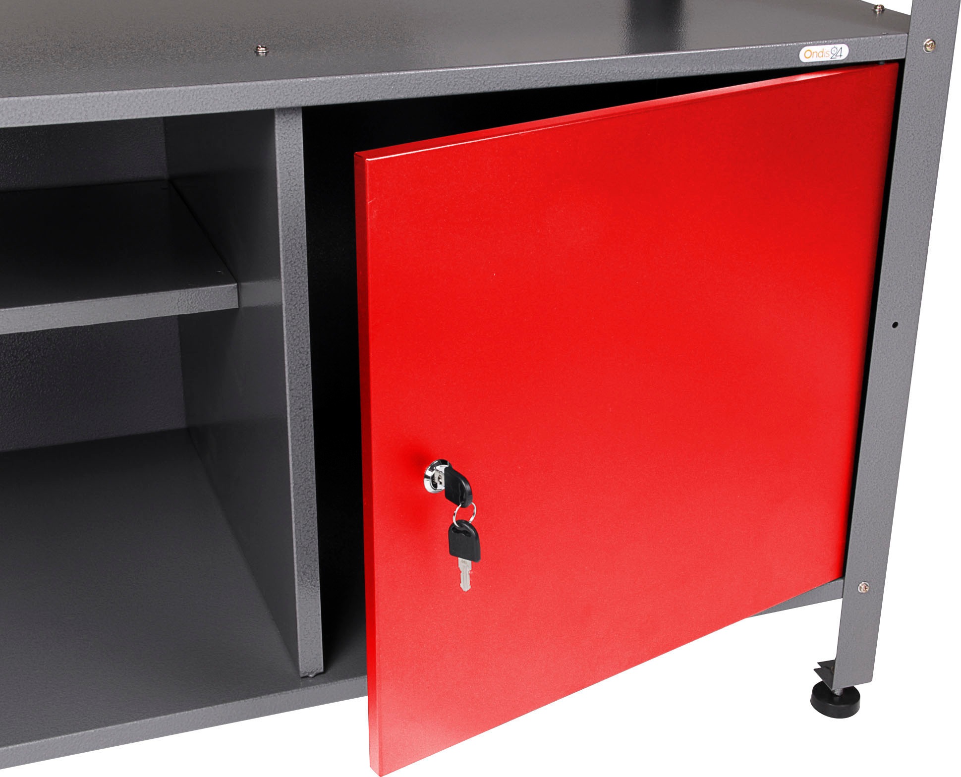 ONDIS24 Werkstatt-Set »Basic One«, 2x Werkbank, 1x Werkstattschrank, 3x Lochwand