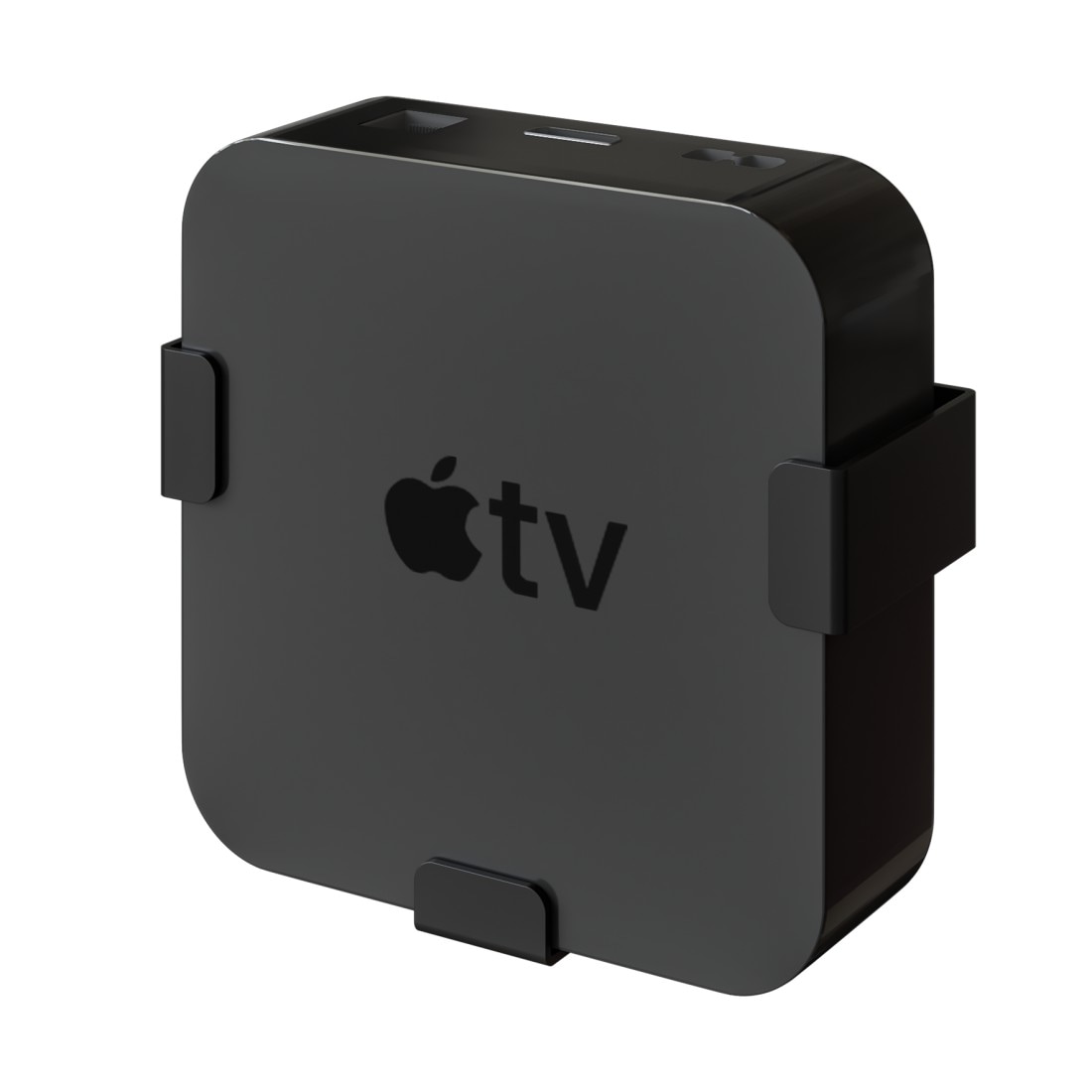 Hama TV-Wandhalterung »Wandhalterung für Apple TV HD (4. Gen.) Apple TV HD 4K (1./2./3. Gen.)«, magnetisch, flach, Farbe Schwarz, mit Montagezubehör, Fernseher