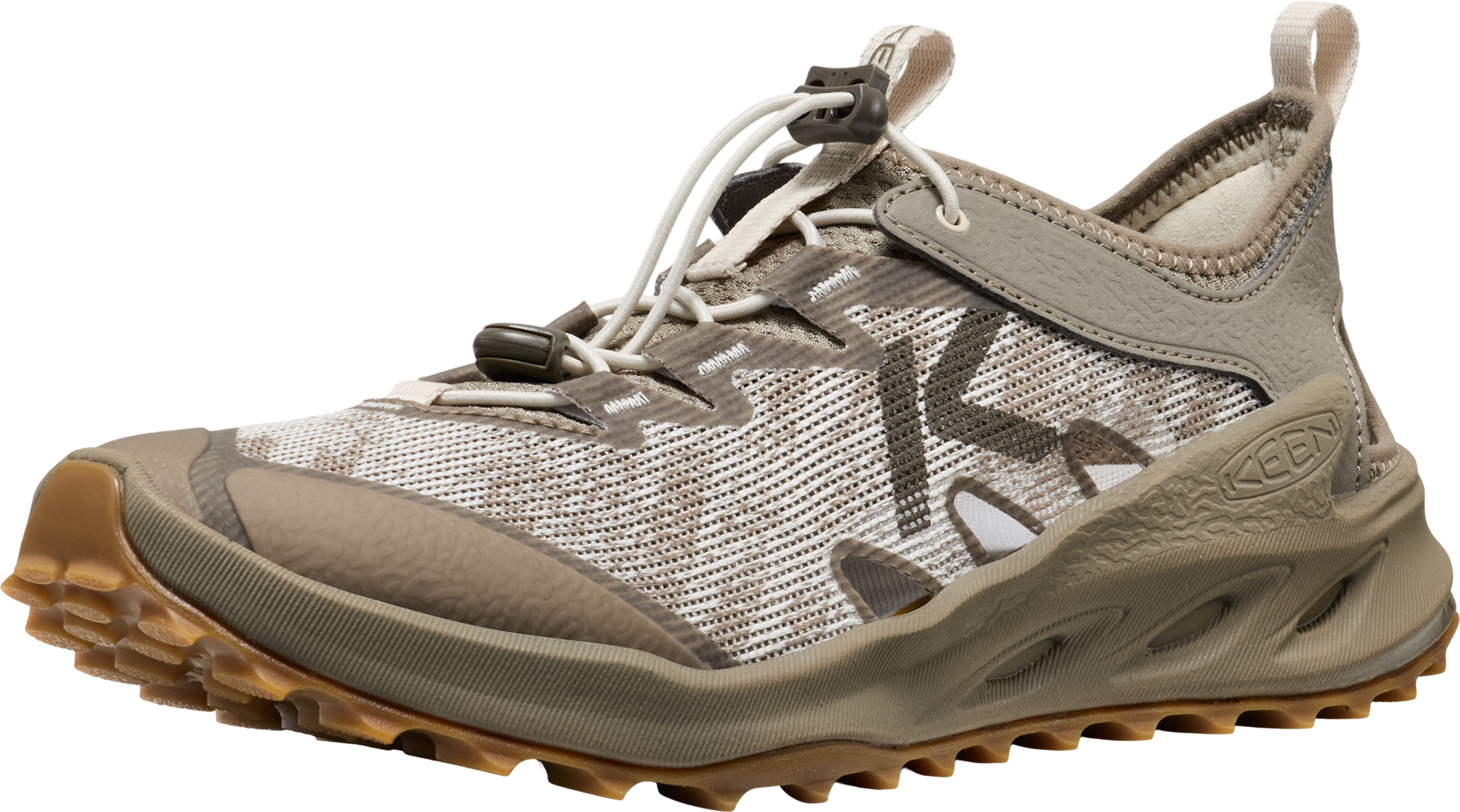 Sandale KEEN "ZIONIC ADV", Herren, Gr. 44, monochrome, brindle, Textil, Schuhe Sandale, atmungsaktiver Outdoorschuh
