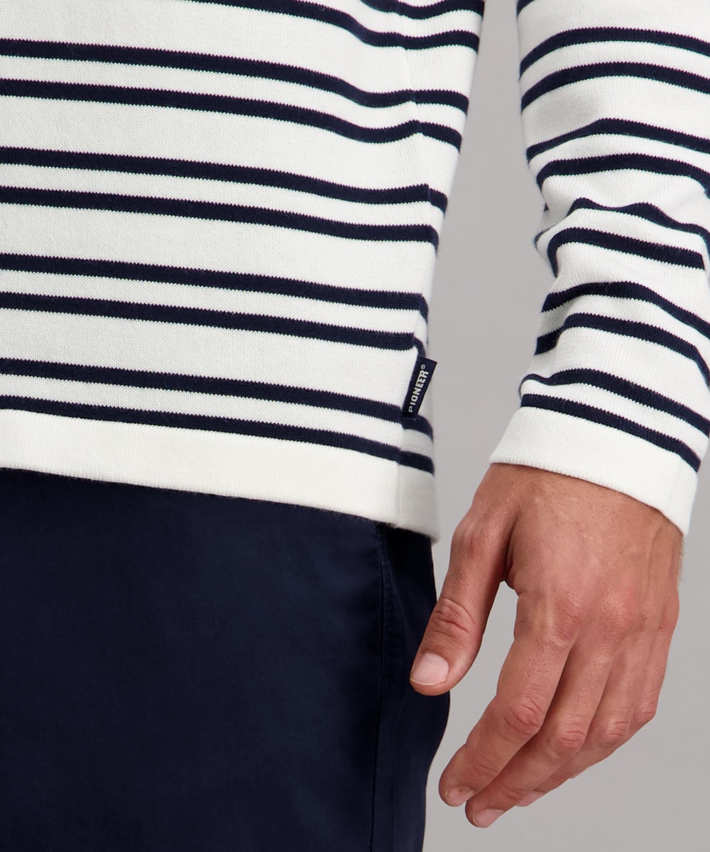 Thumbnail - Pioneer Authentic Jeans Strickpullover in Streifen-Optik