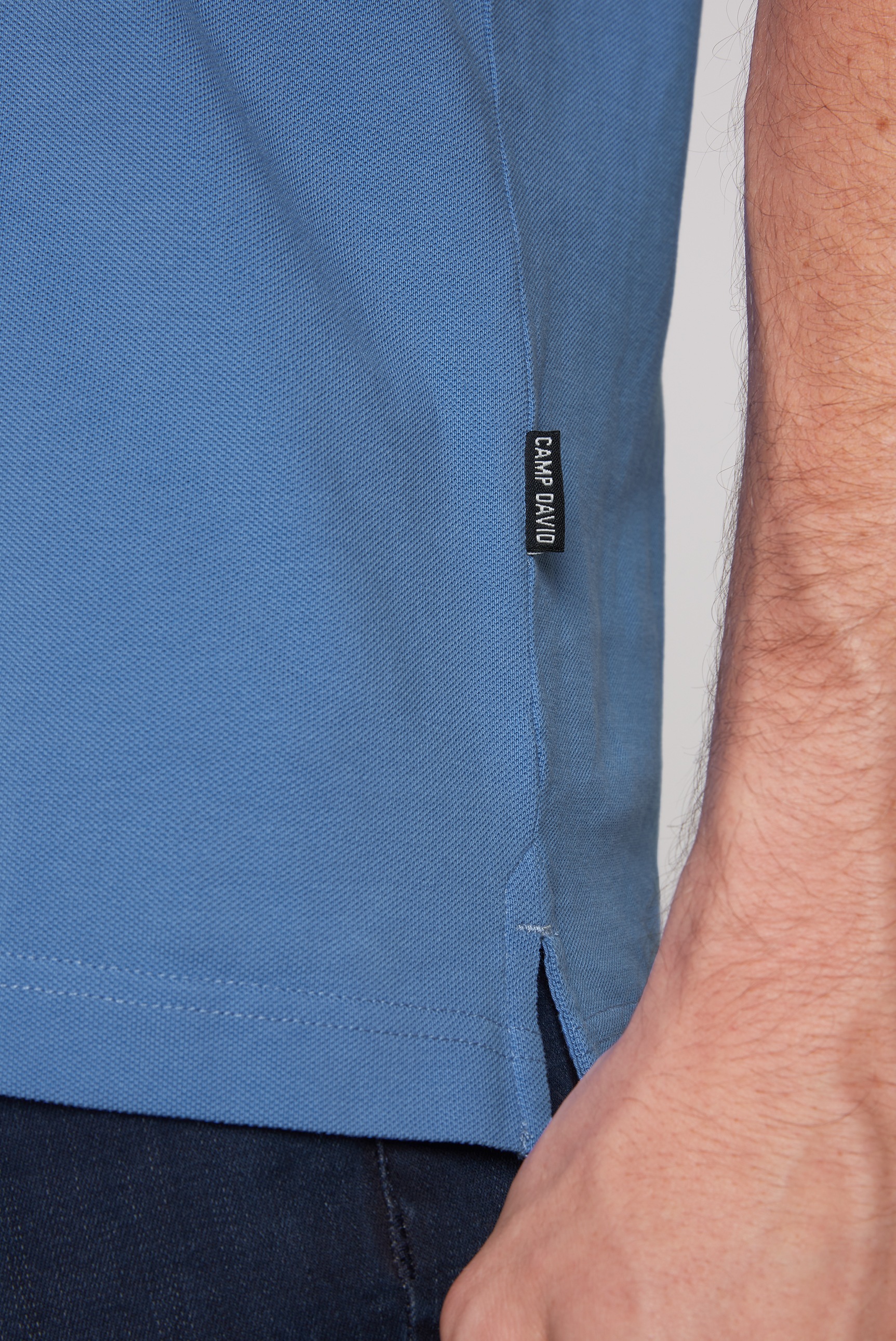 CAMP DAVID Poloshirt, mit Seitenschlitze