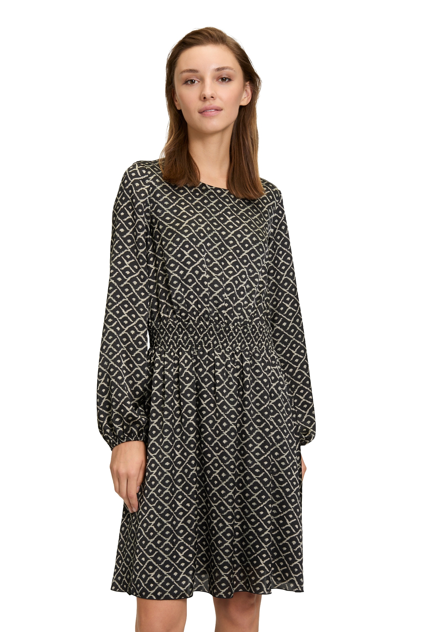 Cartoon Wickelkleid "Damen mit Muster" Ohne Tasche Design günstig online kaufen