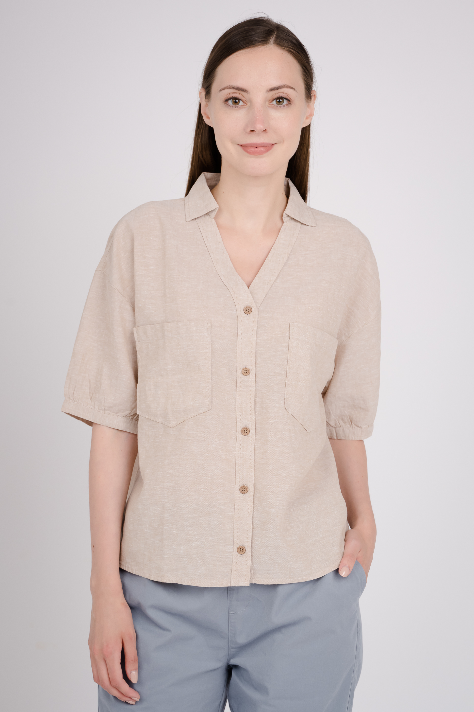 Klassische Bluse, mit schicken Puffärmeln