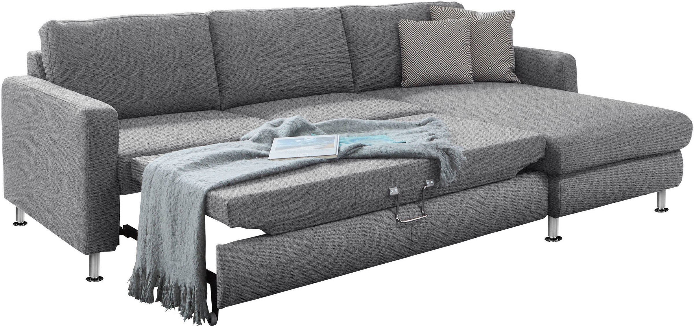 Die PlanBar Ecksofa »MP-IN19027 L-Form«, wahlweise mit Bettfunktion, frei im Raum stellbar
