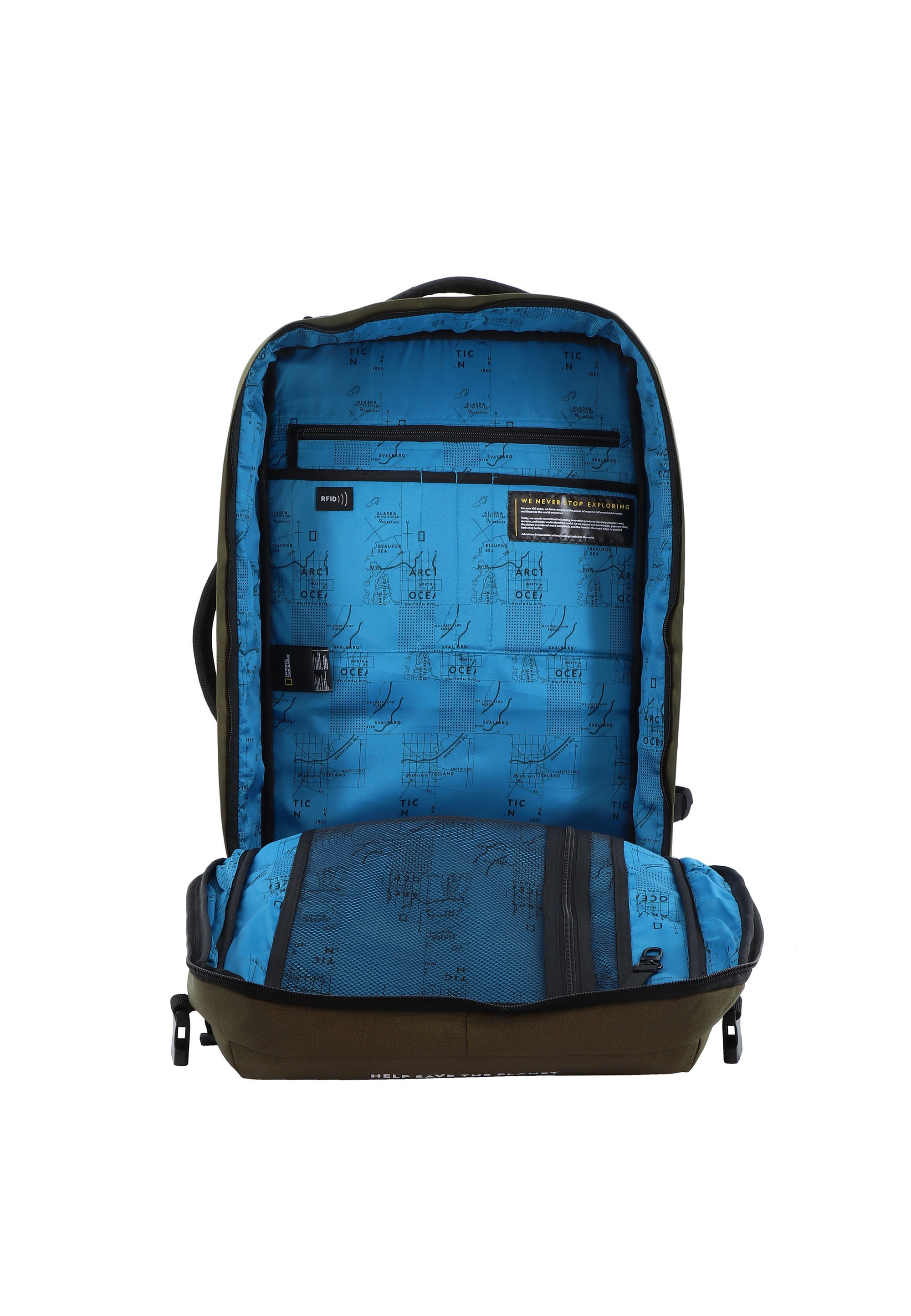 NATIONAL GEOGRAPHIC Cityrucksack »OCEAN«, aus recycelten PET-Flaschen