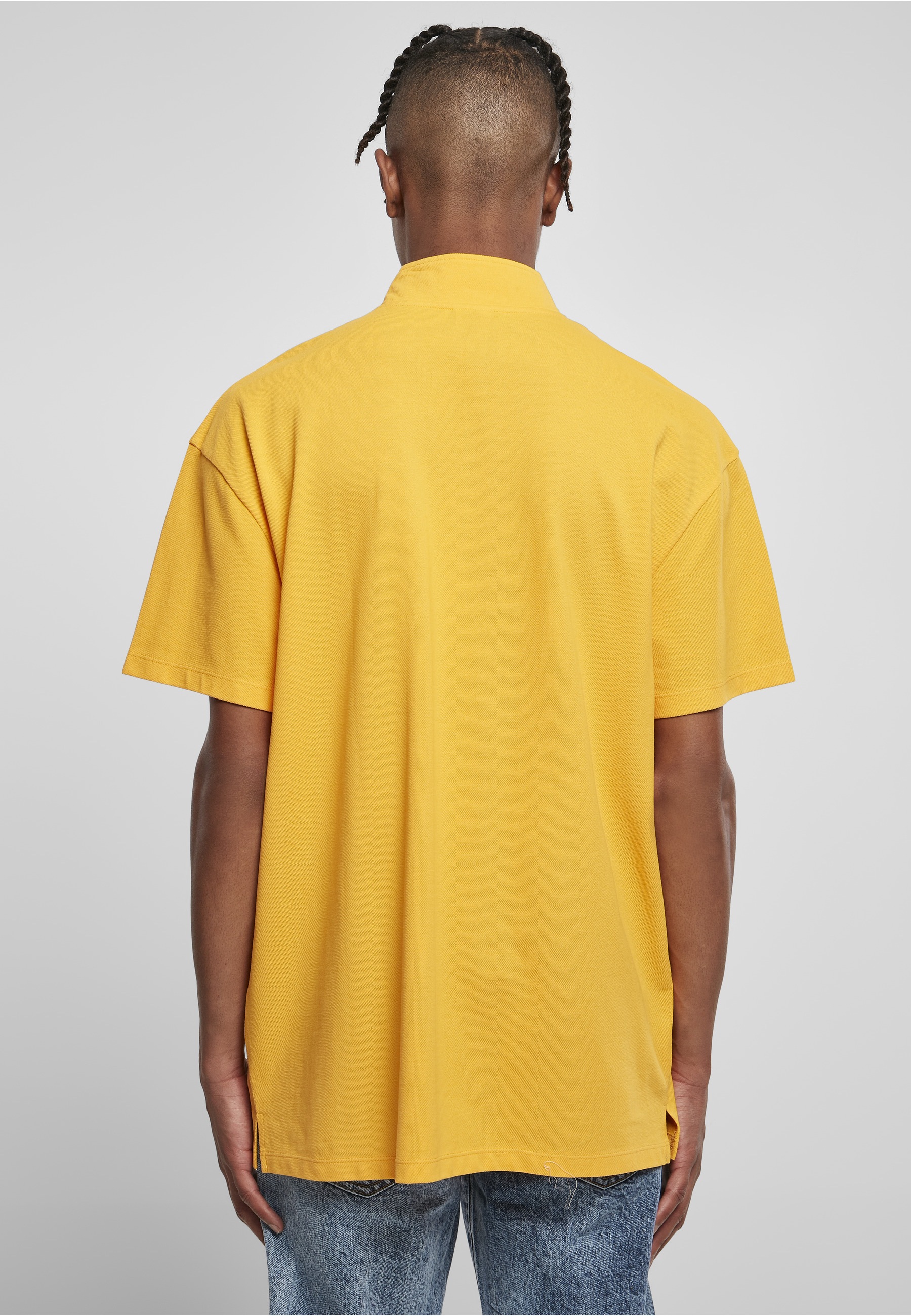 URBAN CLASSICS T-Shirt »Urban Classics Herren Boxy Zip Pique Tee« 1 Stk.