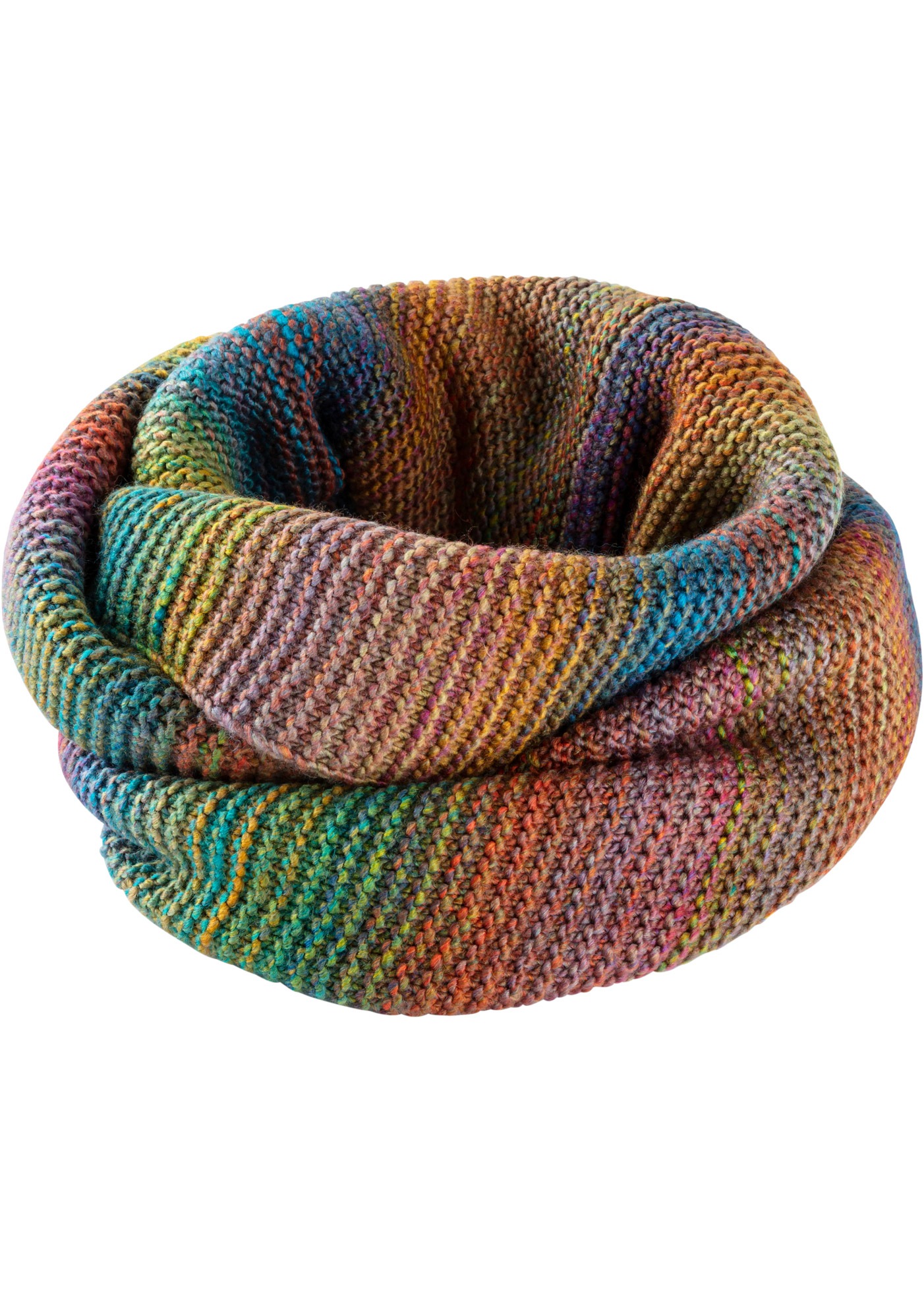 bonprix Loop aus Polyacryl, bunter Farbverlauf, bequeme Passform günstig online kaufen