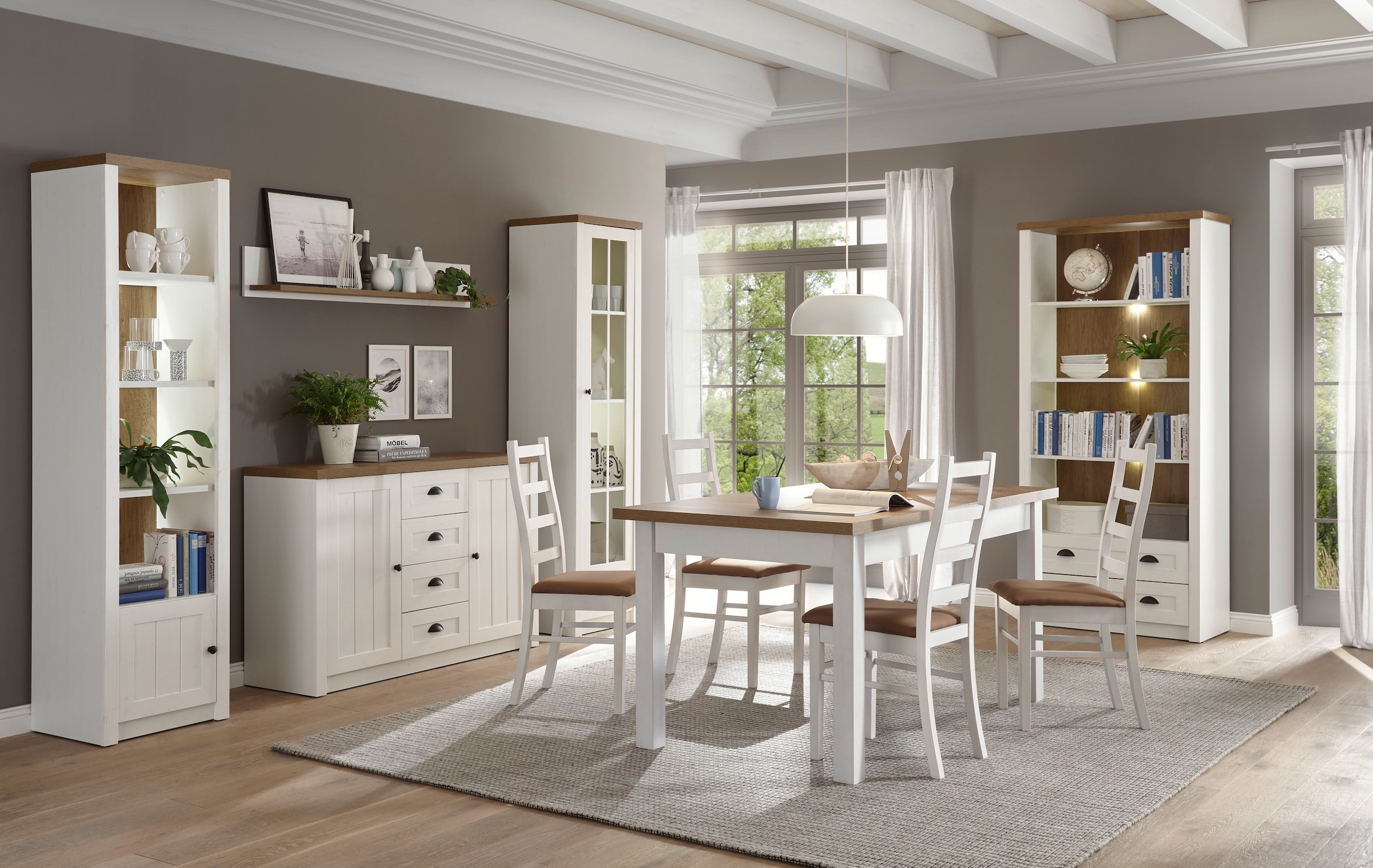 Home affaire Wohnwand "Beauvais" Set, 4 Stk. tlg. günstig online kaufen
