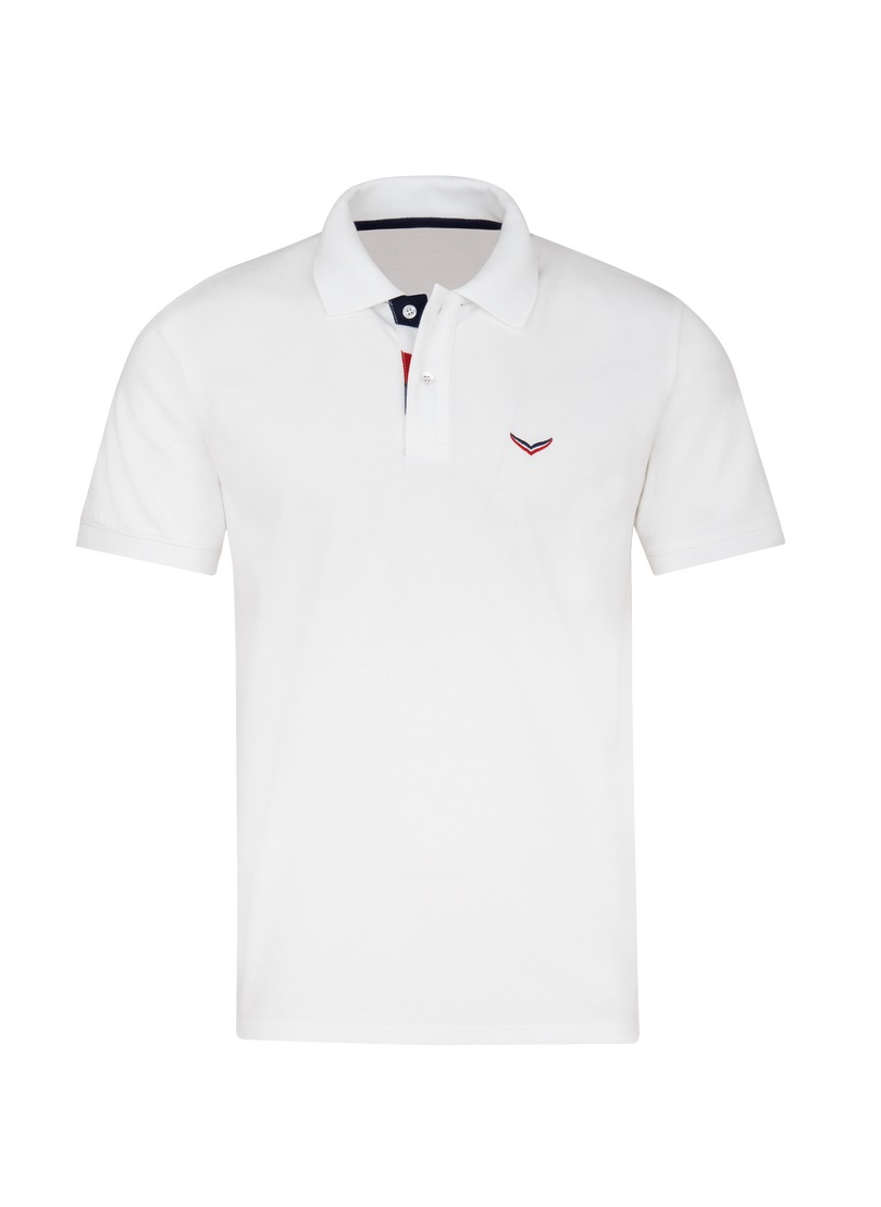 Trigema Poloshirt "TRIGEMA Poloshirt mit dreifarbiger Knopfleiste" 1 Stk. t günstig online kaufen