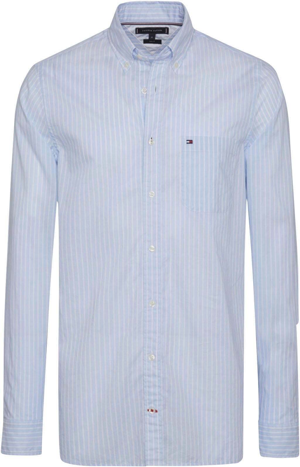 Tommy Hilfiger Langarmhemd »SLIM FIL STRIPE SHIRT«