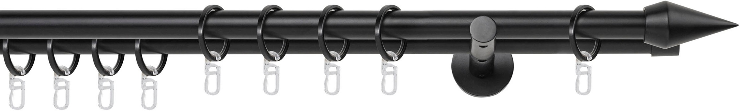 mydeco Gardinenstange »20mm Point Wandträger 14 cm«, 2 läufig-läufig, Fixmaß