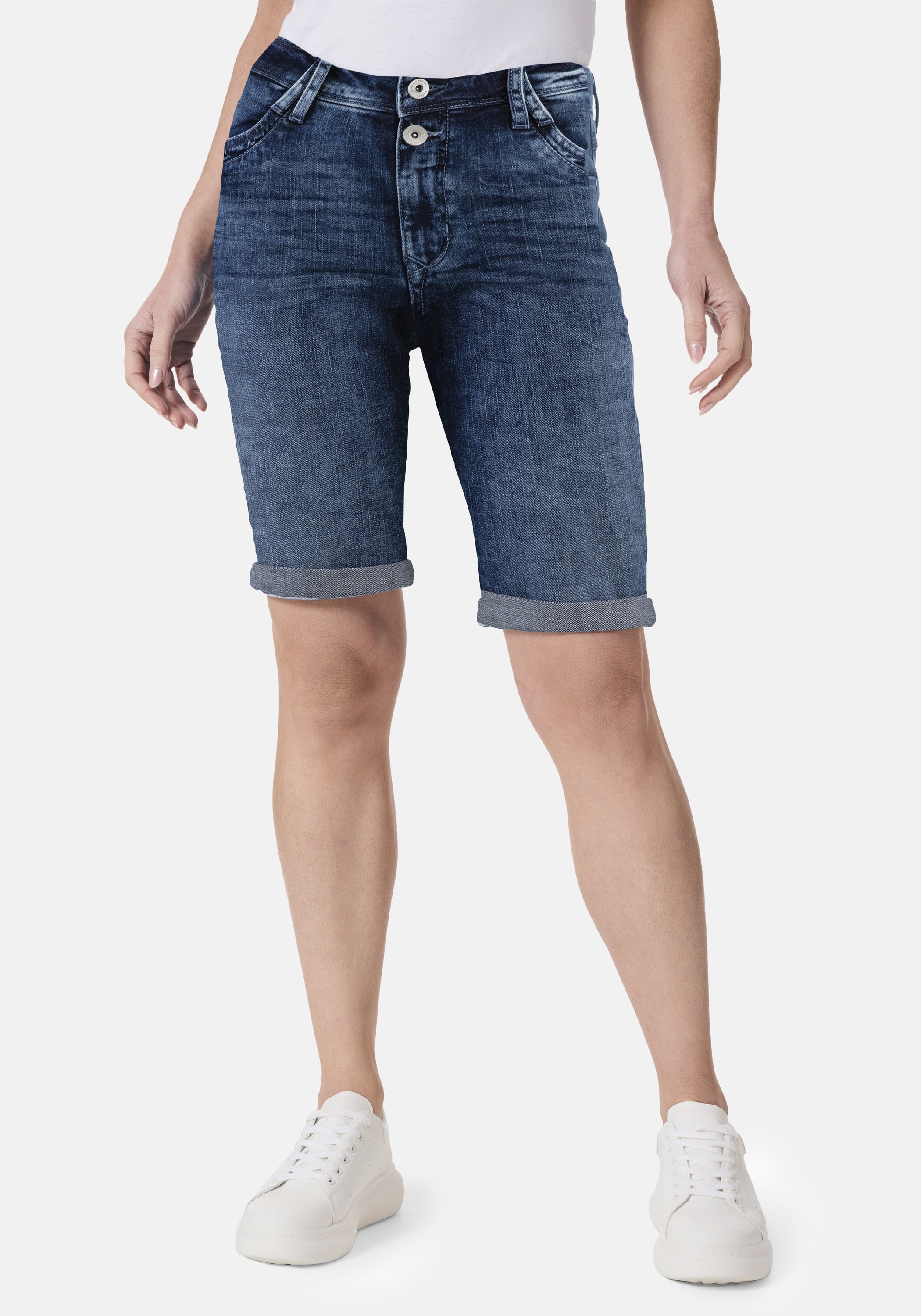 STOOKER WOMEN "KORFU Bermuda Boyfriend Fit" Bermuda 5-Pocket Boyfriend Fit Power Stretch für Damen