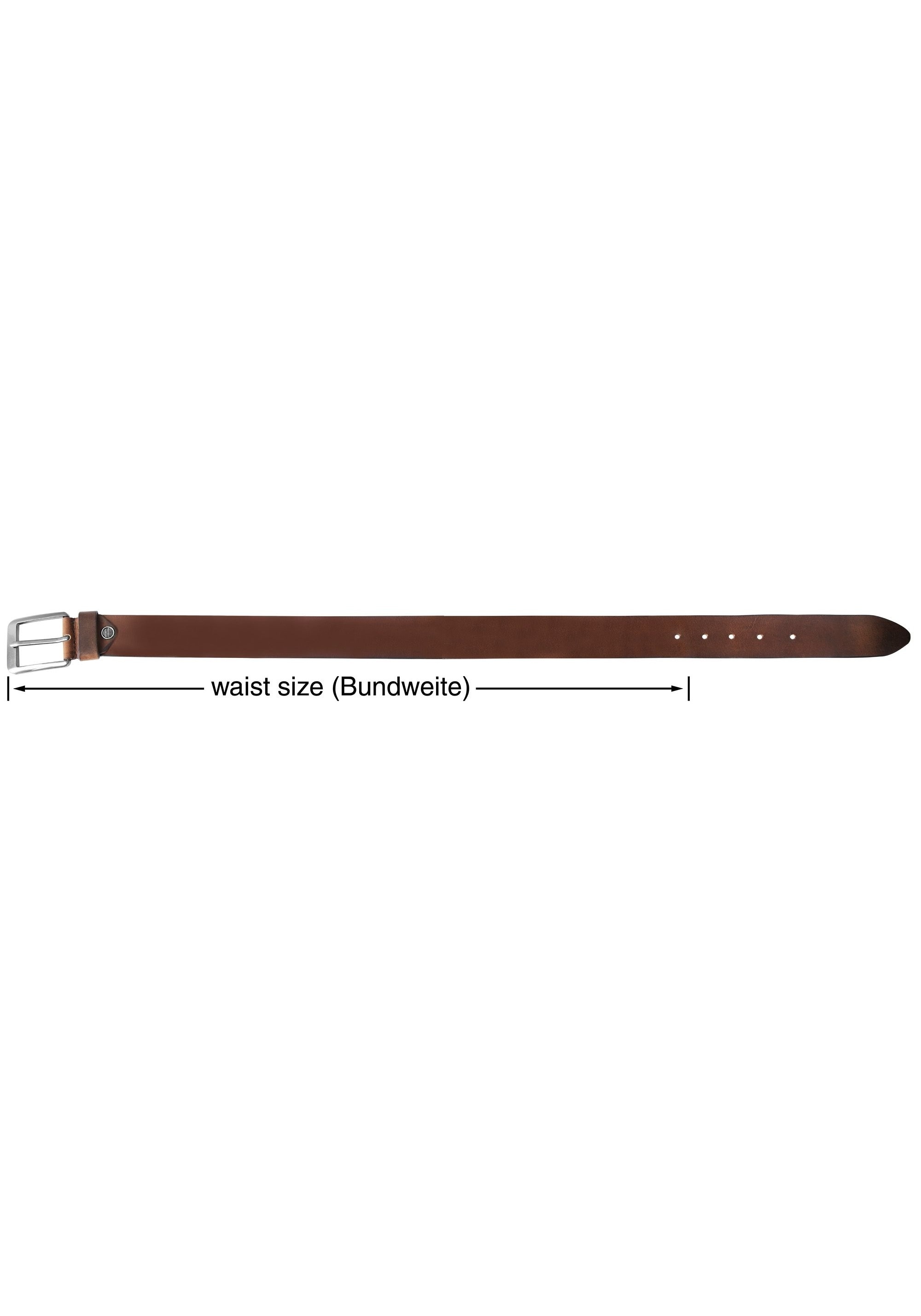 Leonardo Verrelli Ledergürtel »90 cm - 130 cm (Bundweite) in Braun aus 100% Echtleder, kürzbar,«